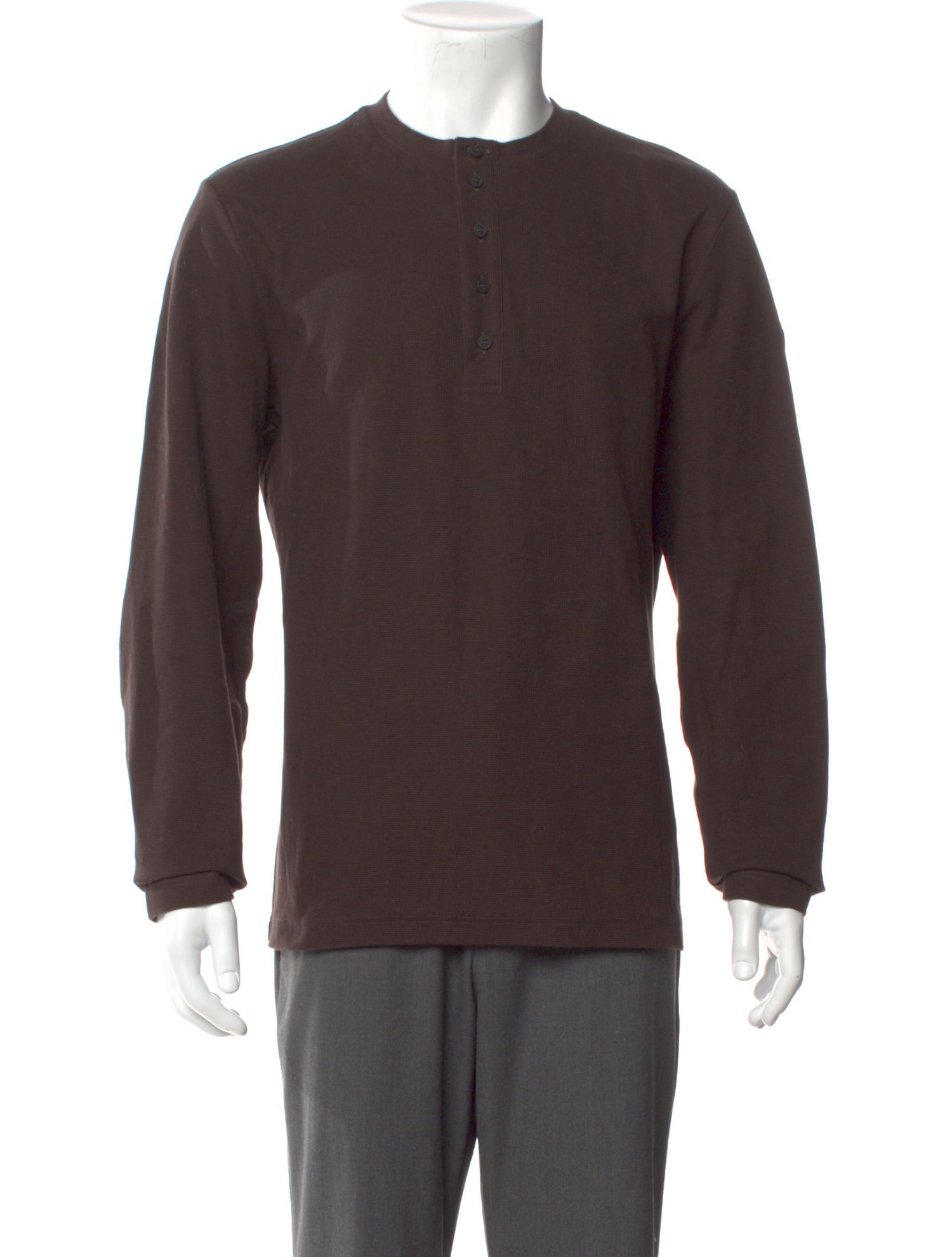 Moncler Crew Neck Long Sleeve Henley