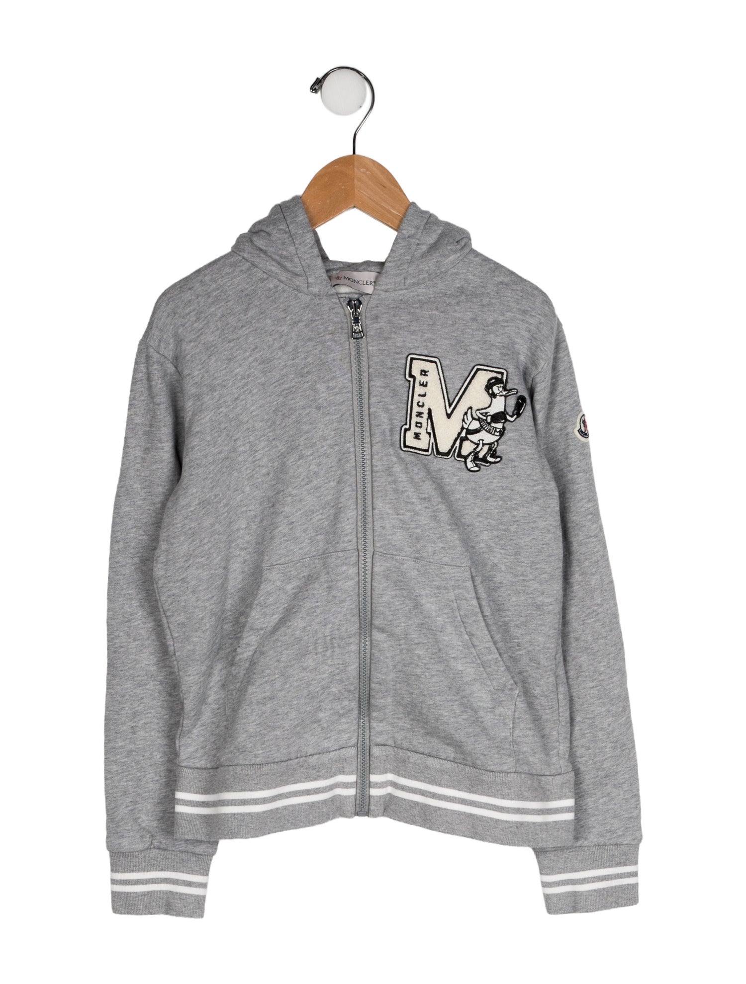 Moncler Embroidered Accent Hooded Jacket