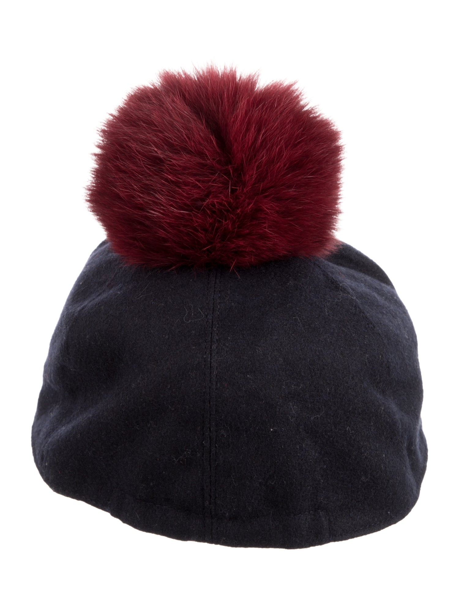 Moncler Kids' Wool Pom Pom Baseball Hat