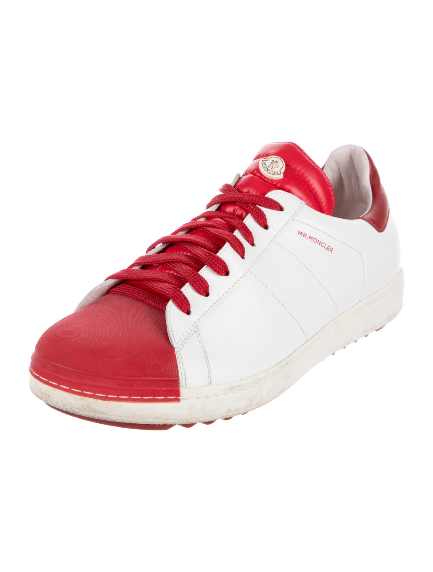 Moncler Signature Logo Leather Sneakers
