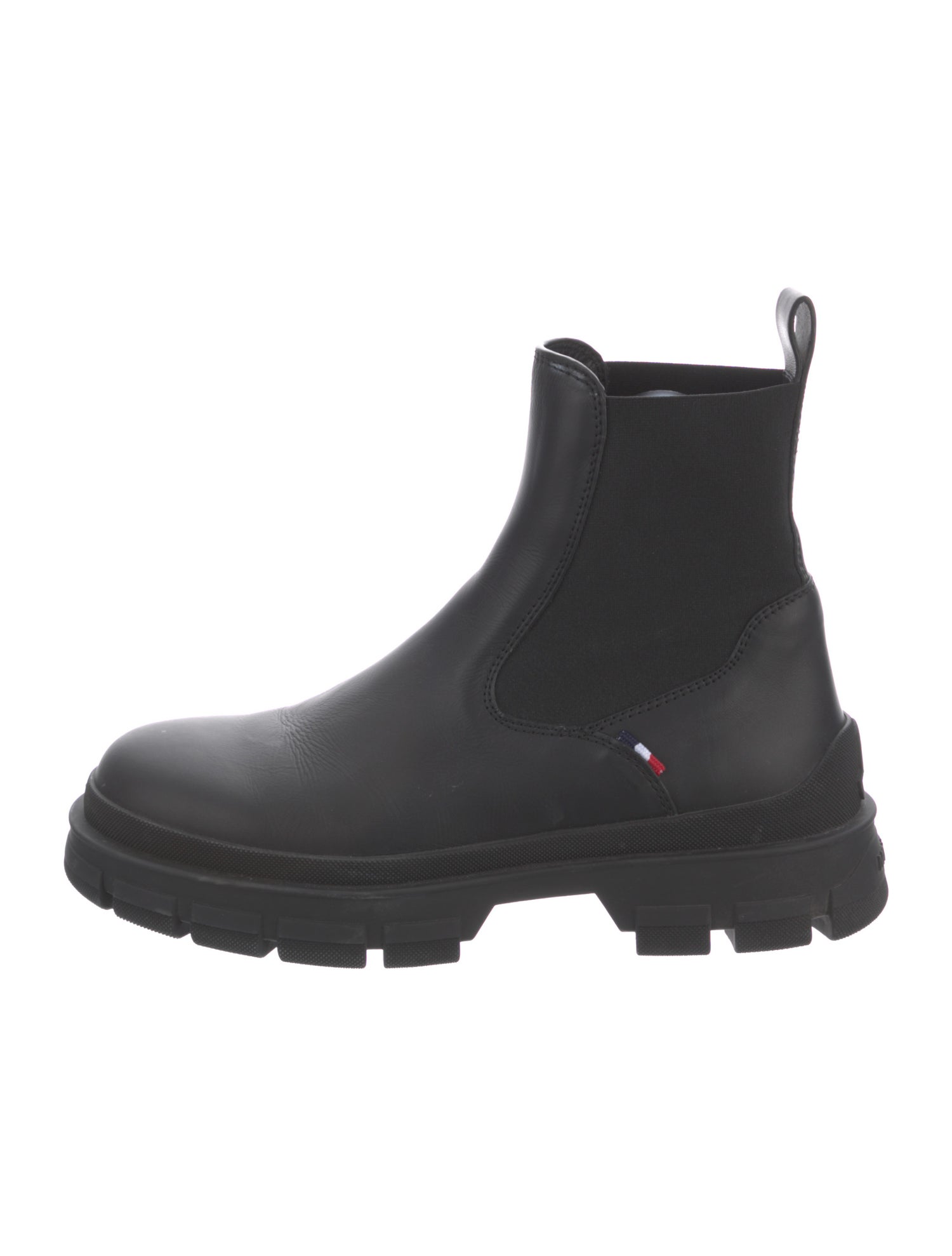 Moncler Leather Chelsea Boots