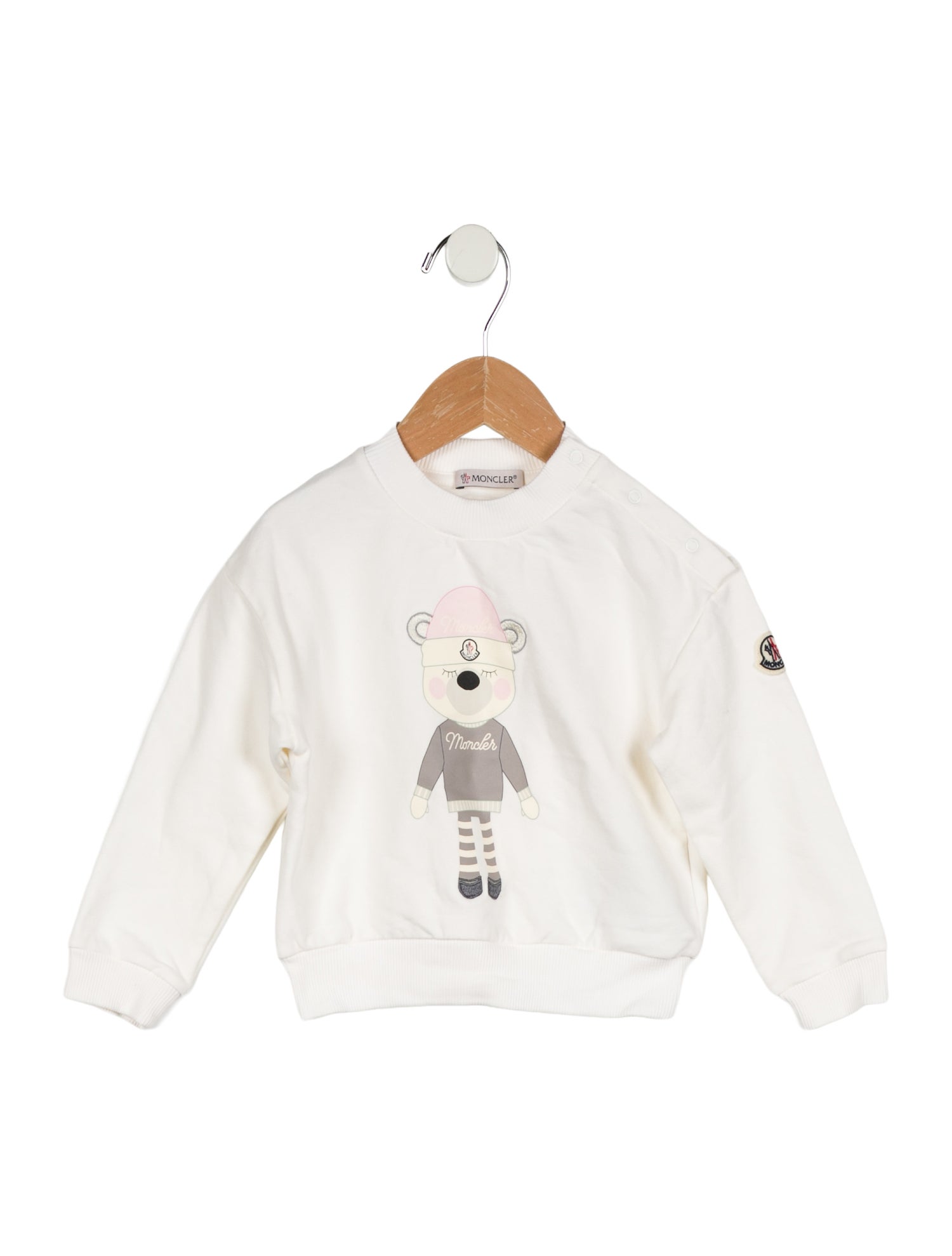 Moncler Toddler Girls' Bear Graphic Sweatshirt