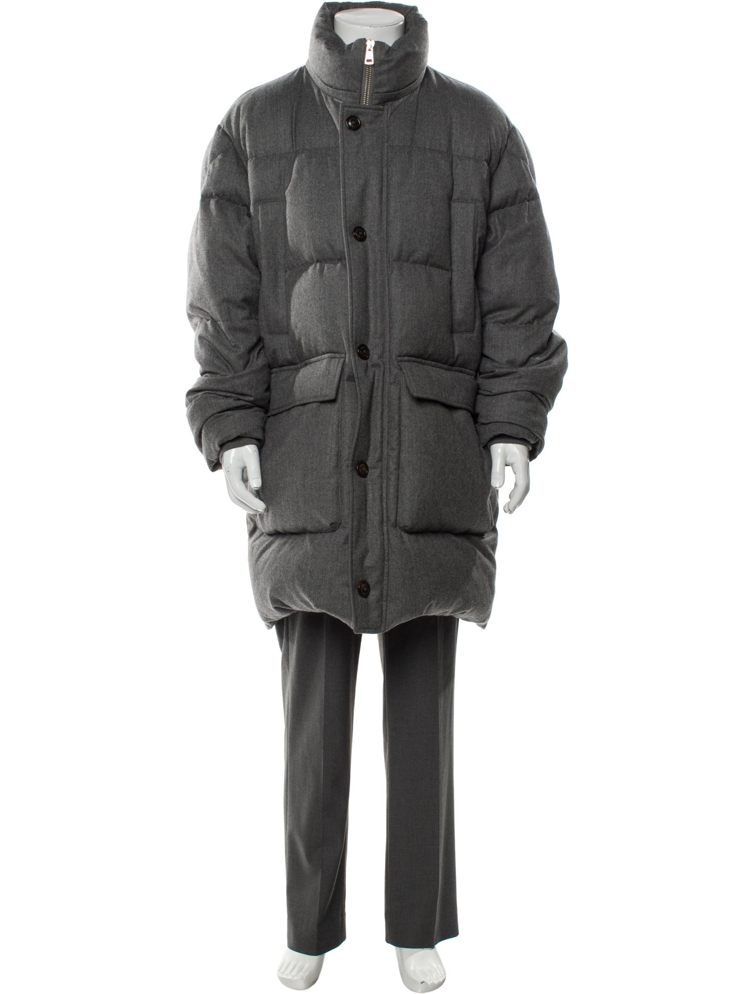 Moncler Virgin Wool Puffer Coat