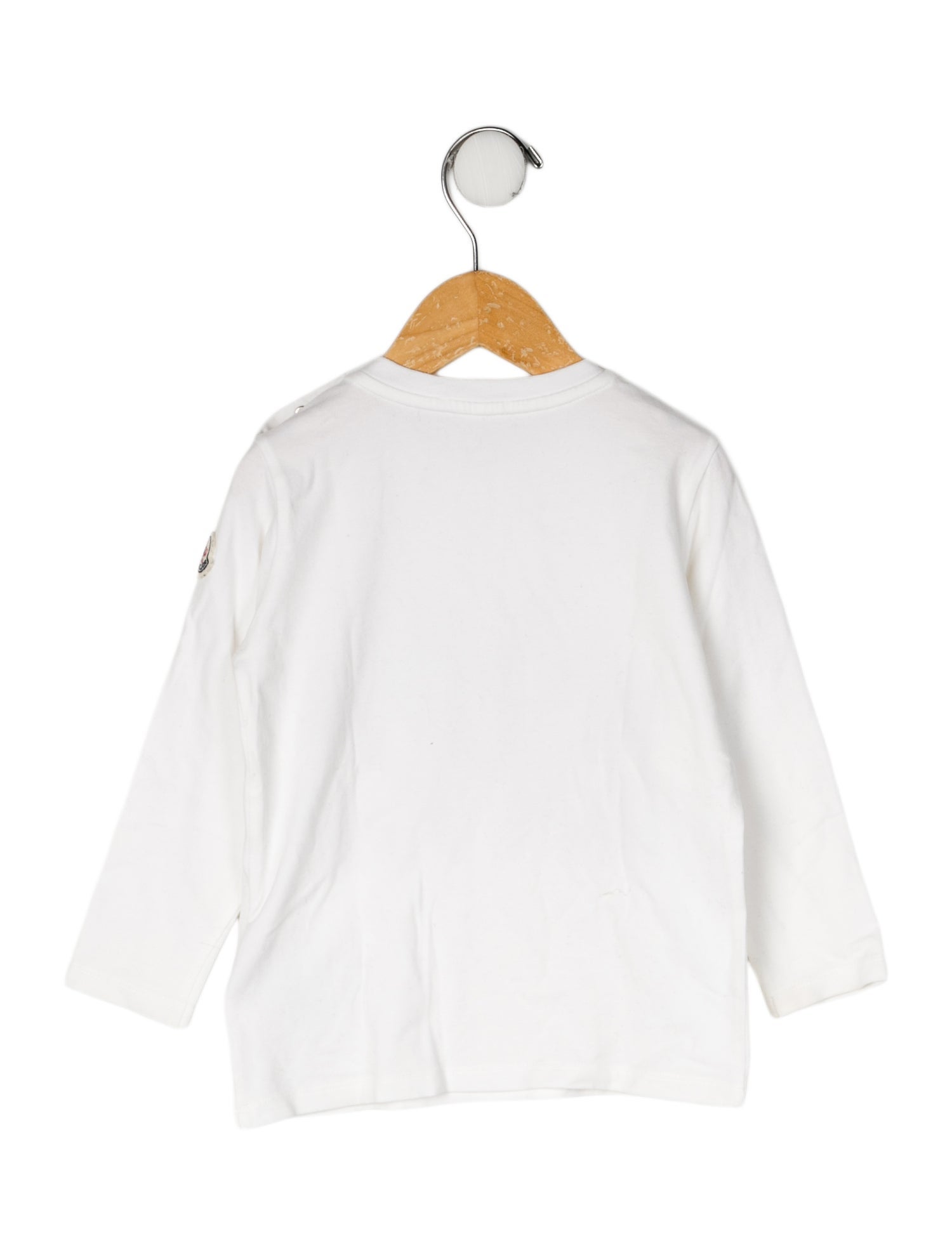 Moncler Cotton Graphic Print Long Sleeve T Shirt