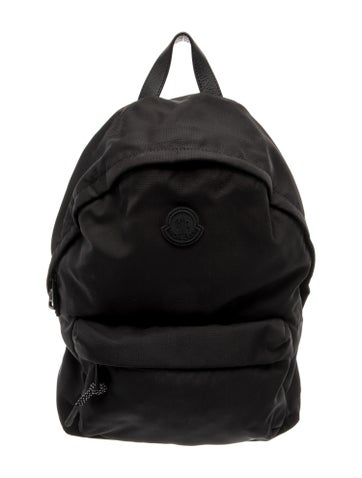 Pre-owned Moncler Nylon Backpack In Black