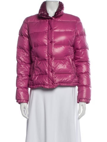 Pre-owned Moncler Down Jacket In Pink