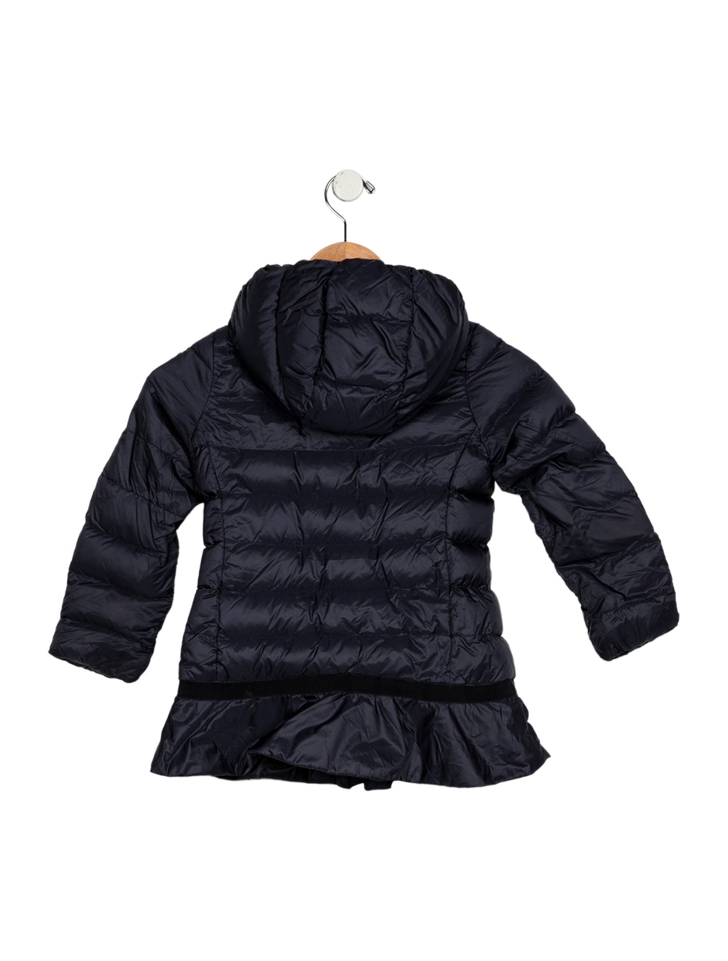 Moncler Blue puffer jacket with zip closure