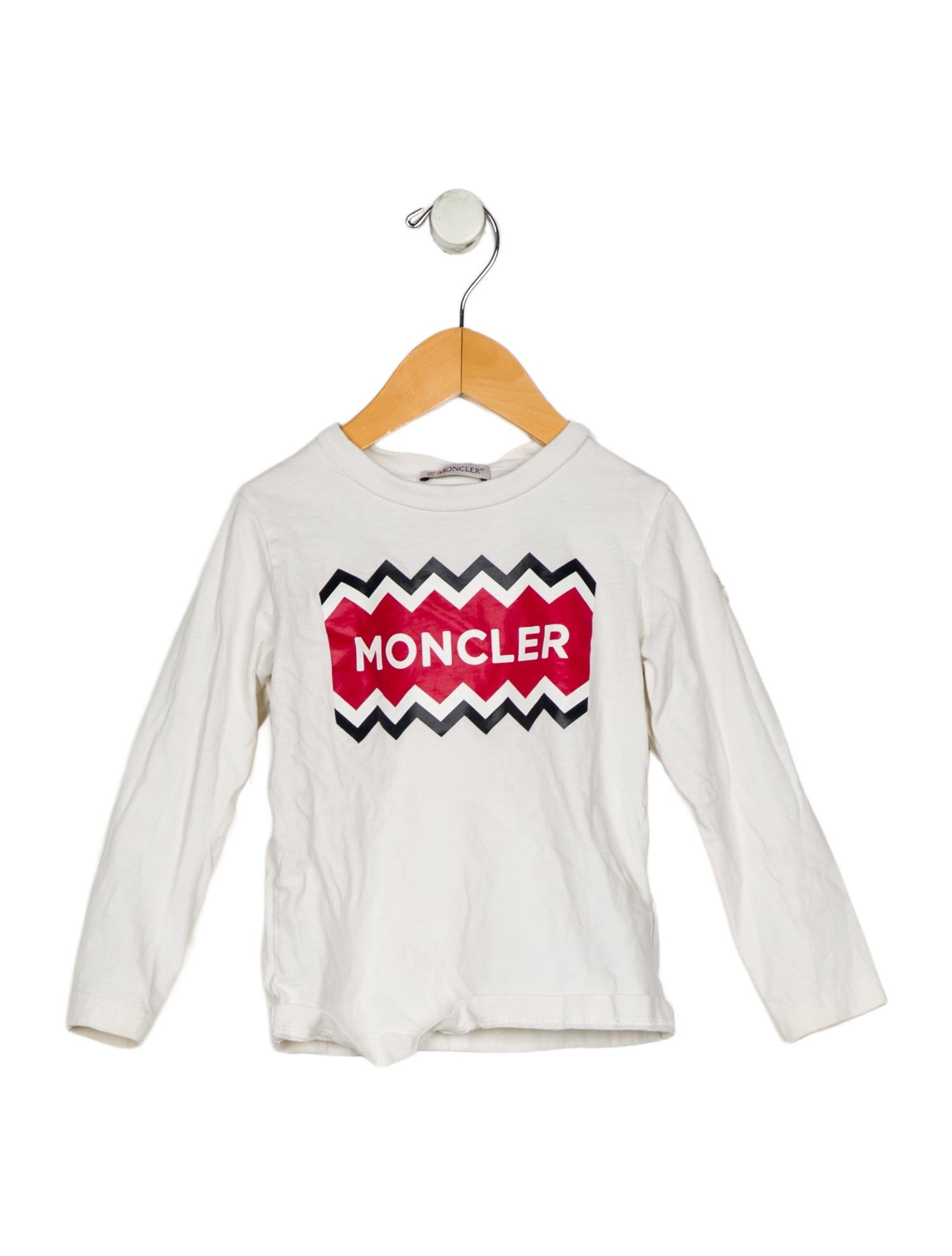 Moncler Cotton neutral graphic long sleeve shirt