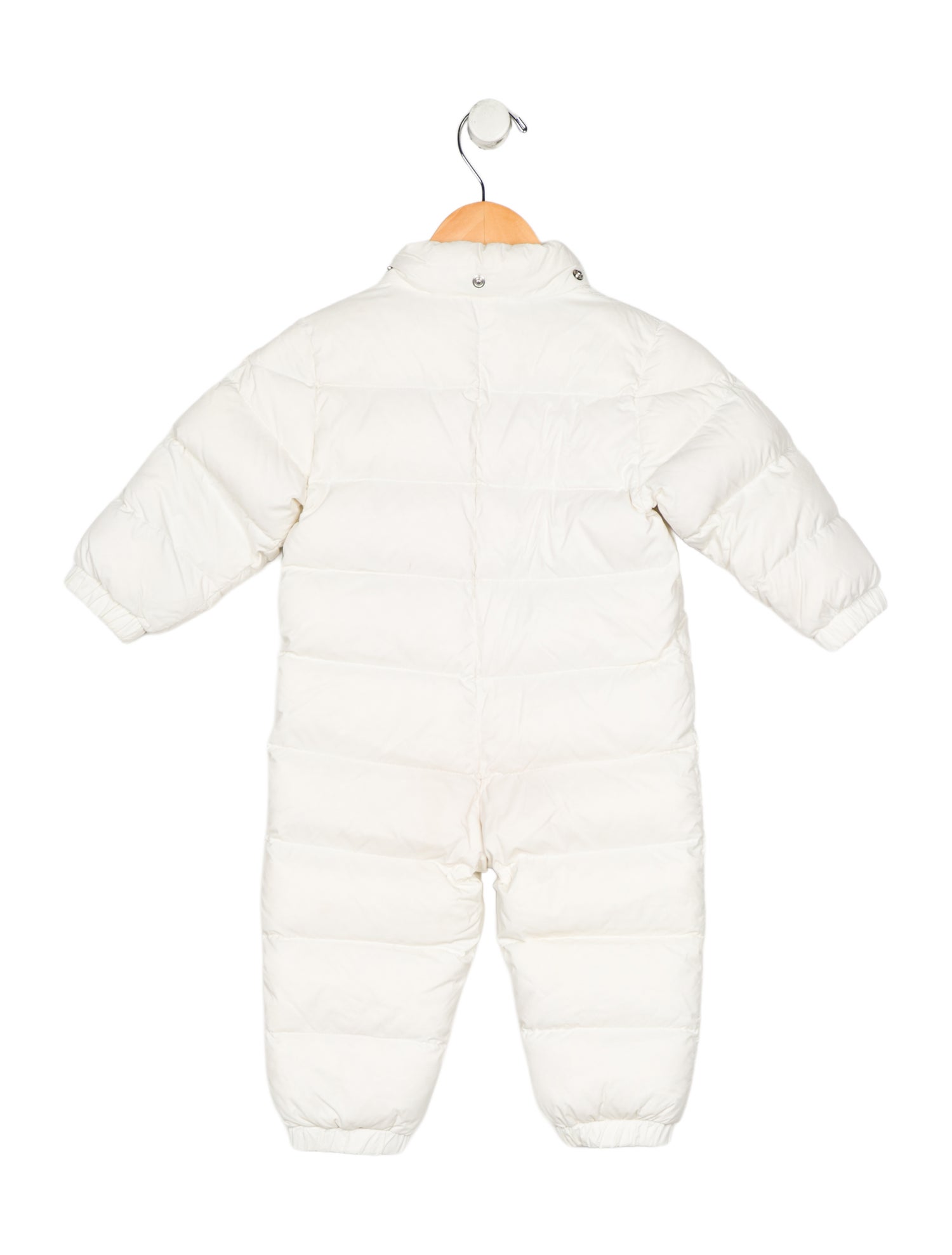 Moncler Neutral puffer body suit with zip closure