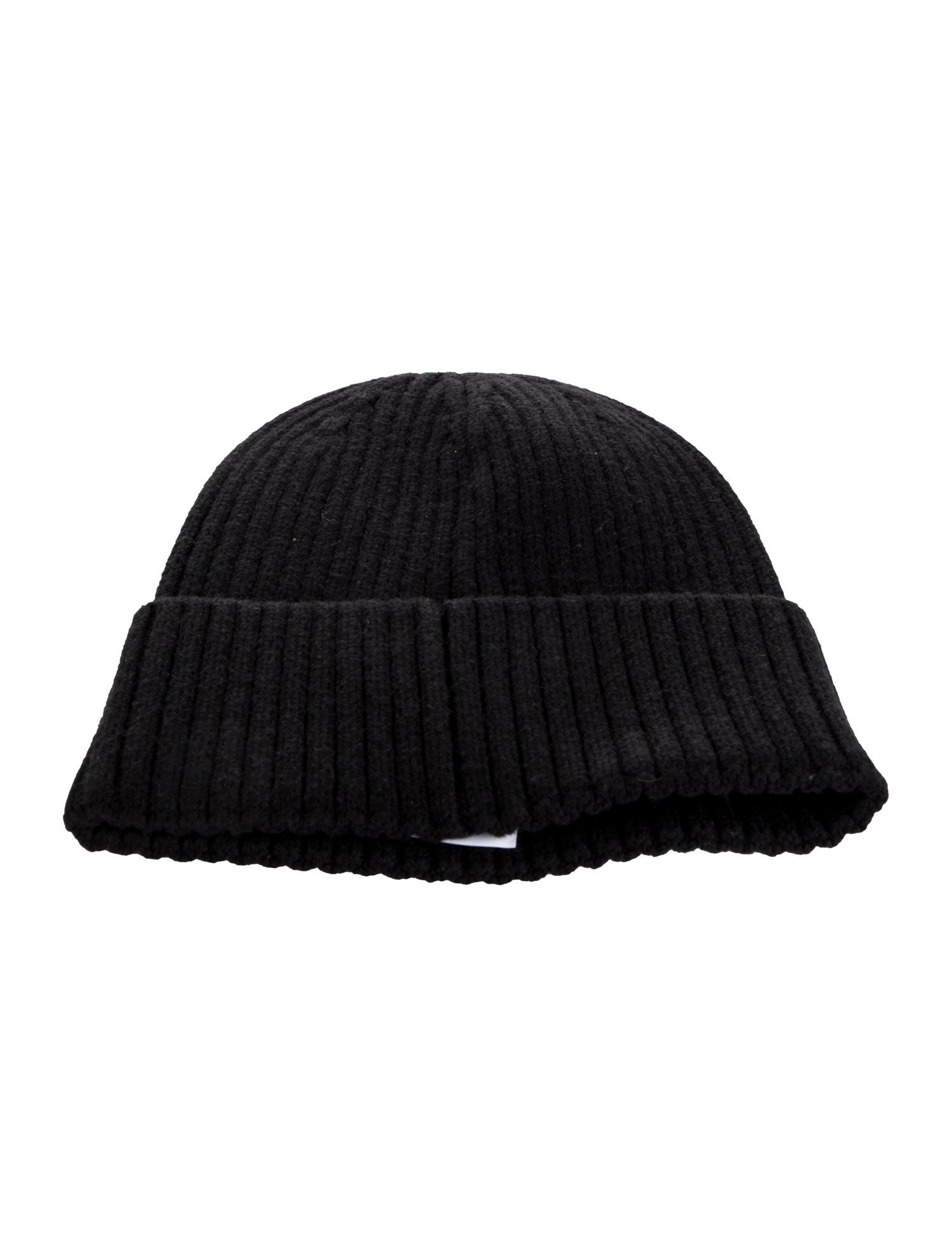 Moncler Black Wool Knitted Beanie w/Tags