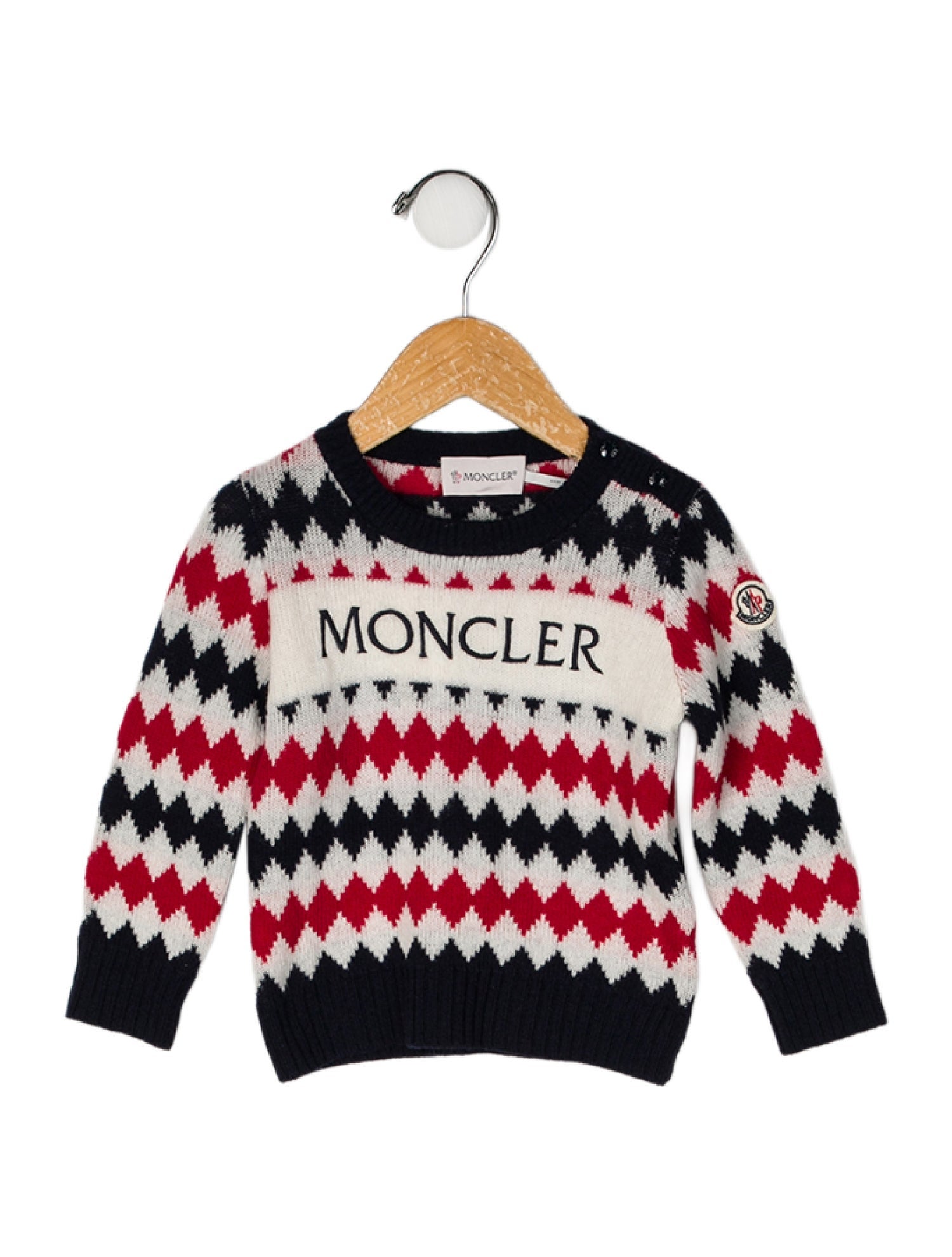 Moncler Patterned Crewneck Sweater