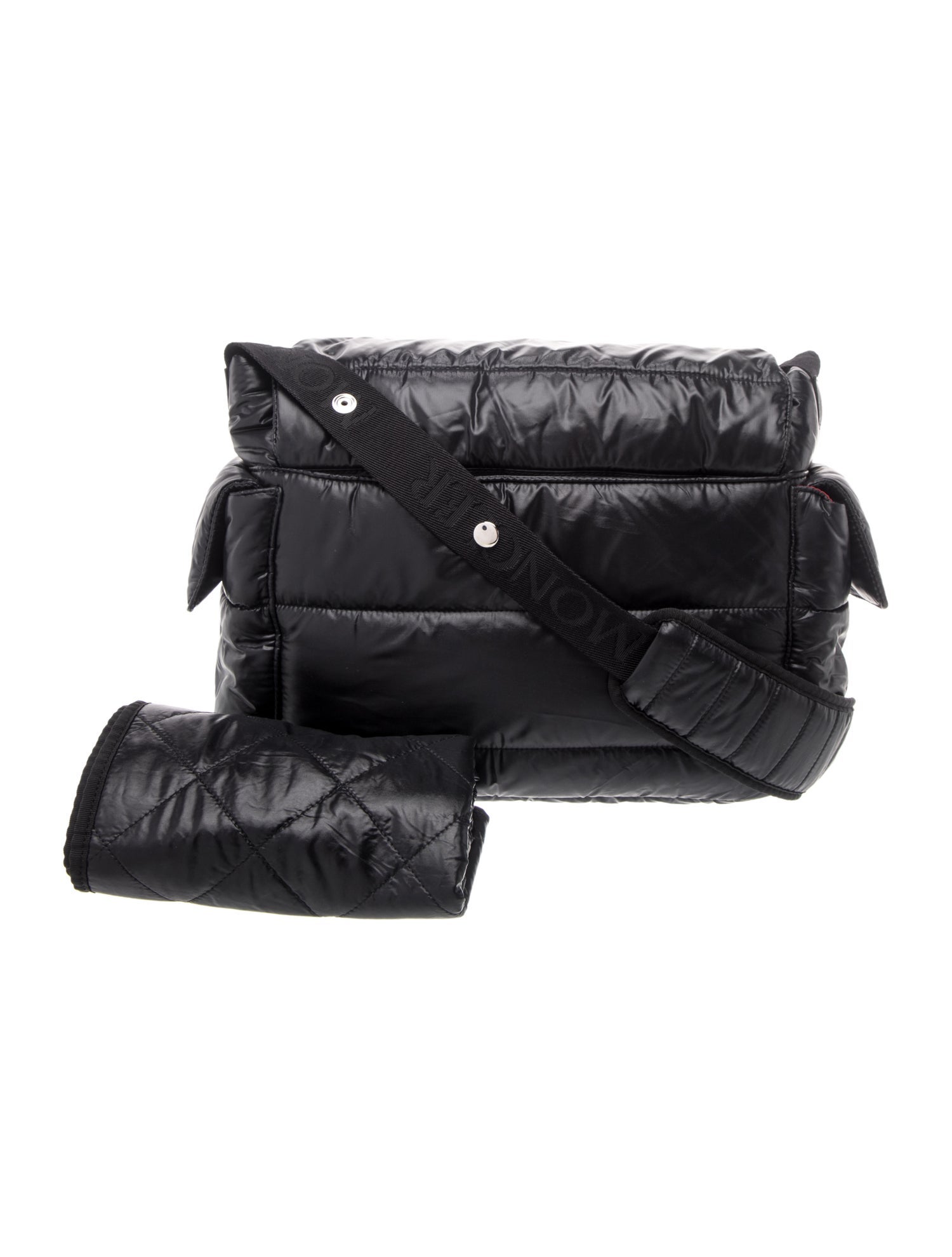 Moncler Nylon Padded Diaper Bag - Black - MOC184430 | The RealReal