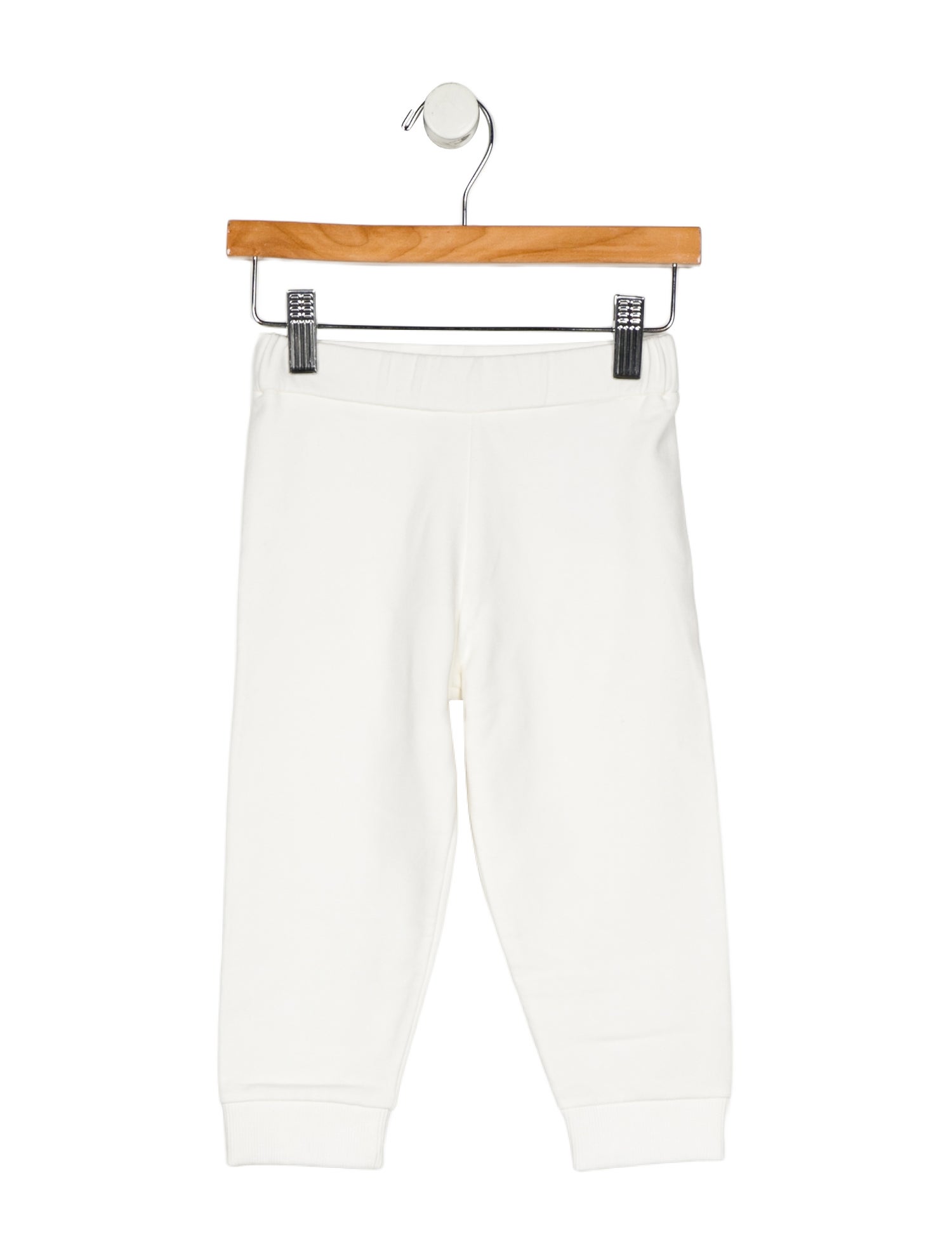 Moncler Cotton neutral leggings with elastic waist