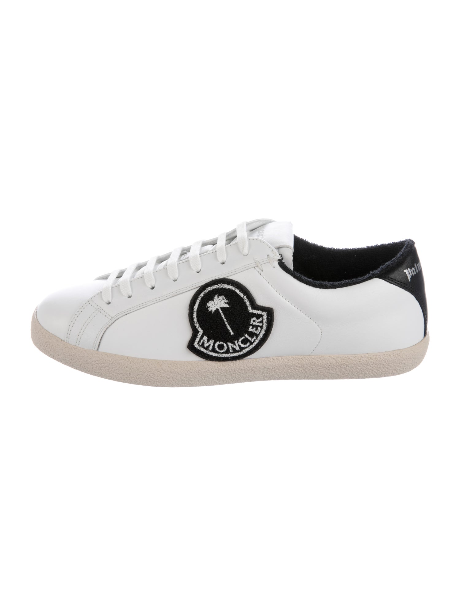 Moncler Leather Graphic Print Sneakers
