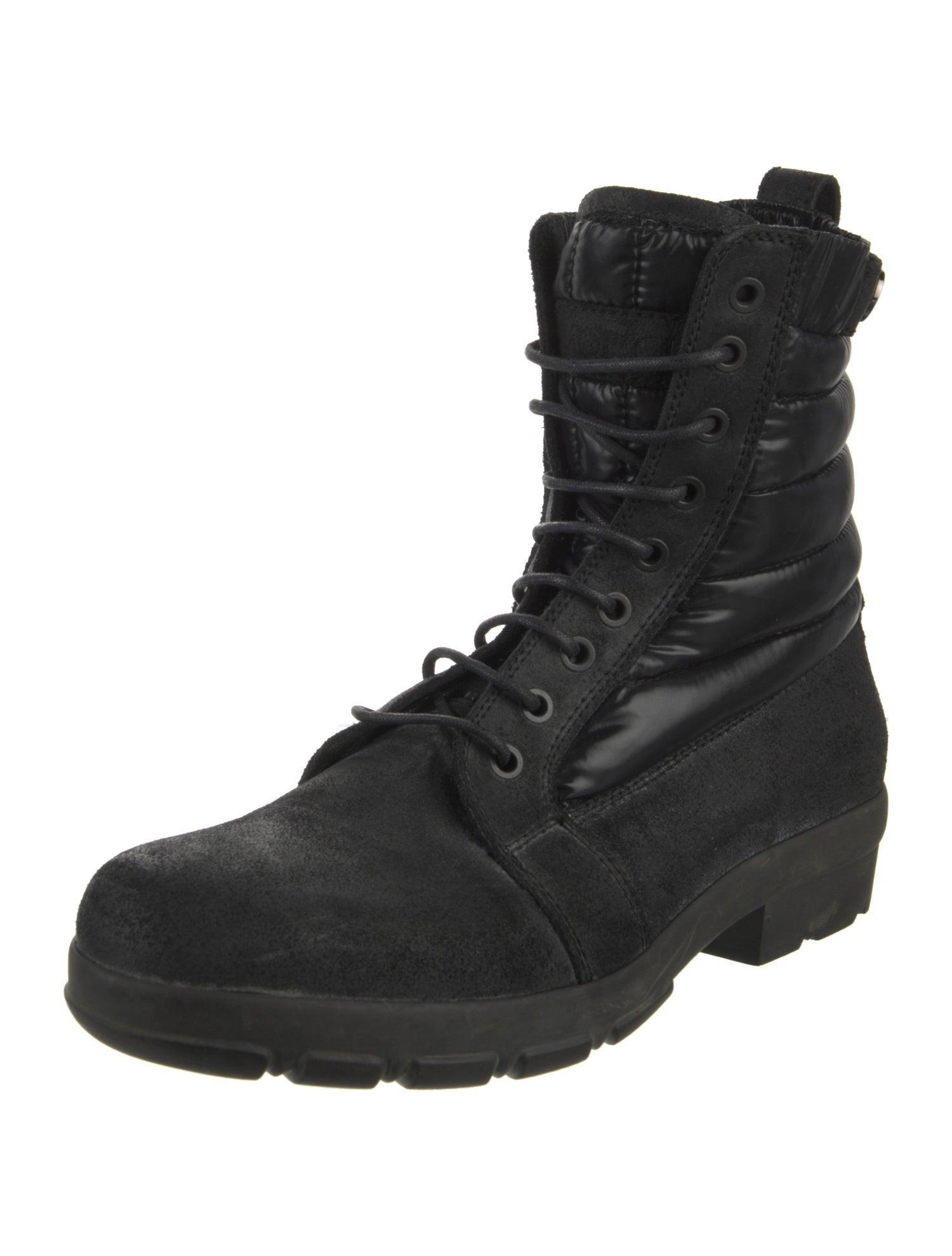 Moncler Suede Combat Boots
