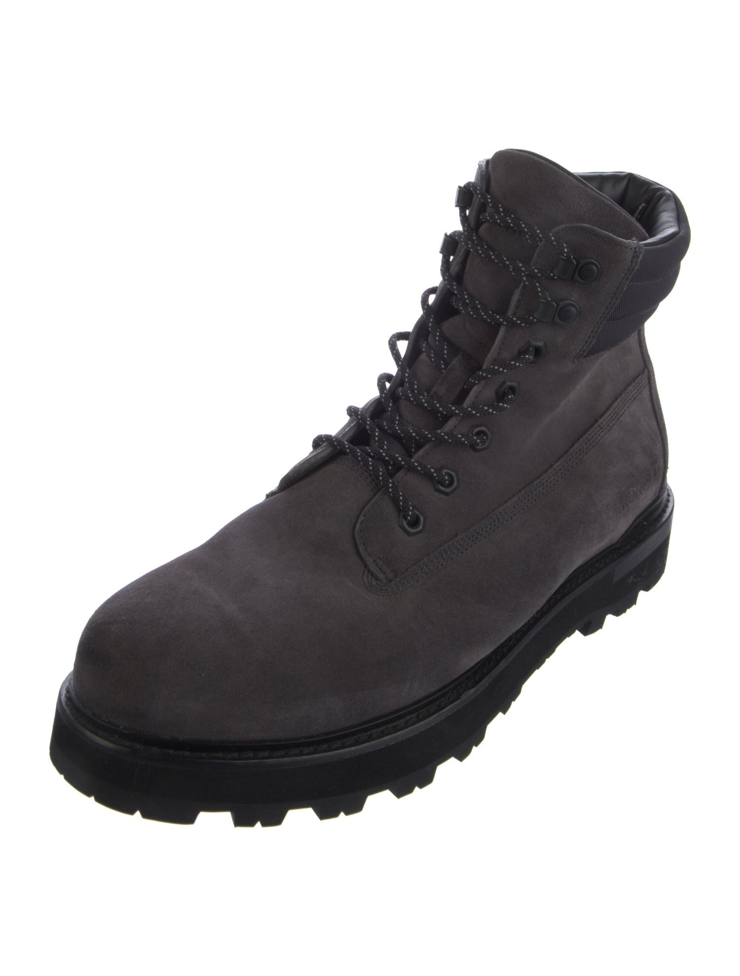 Moncler Suede Lace-Up Boots