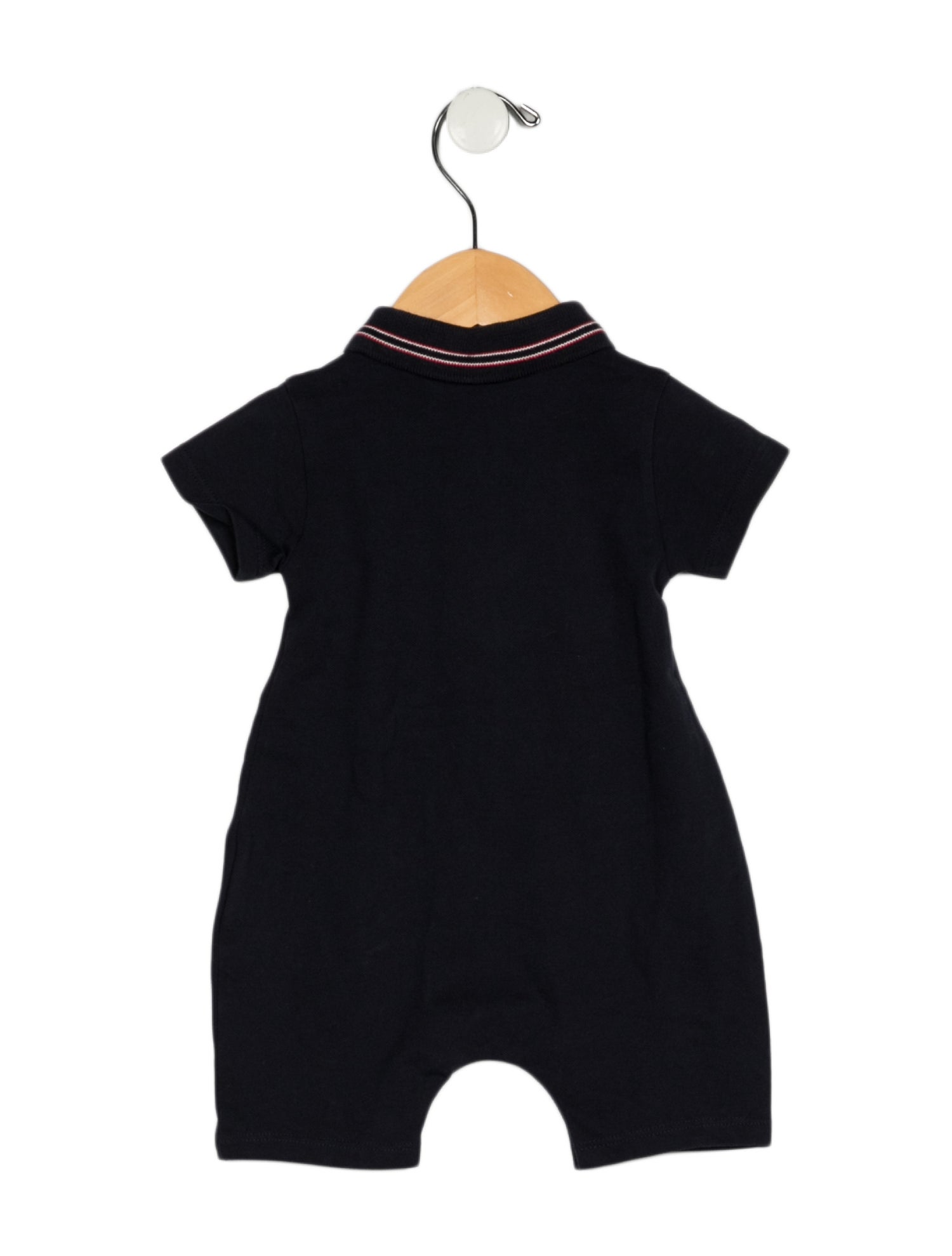 Moncler Blue short sleeve one piece with button closure