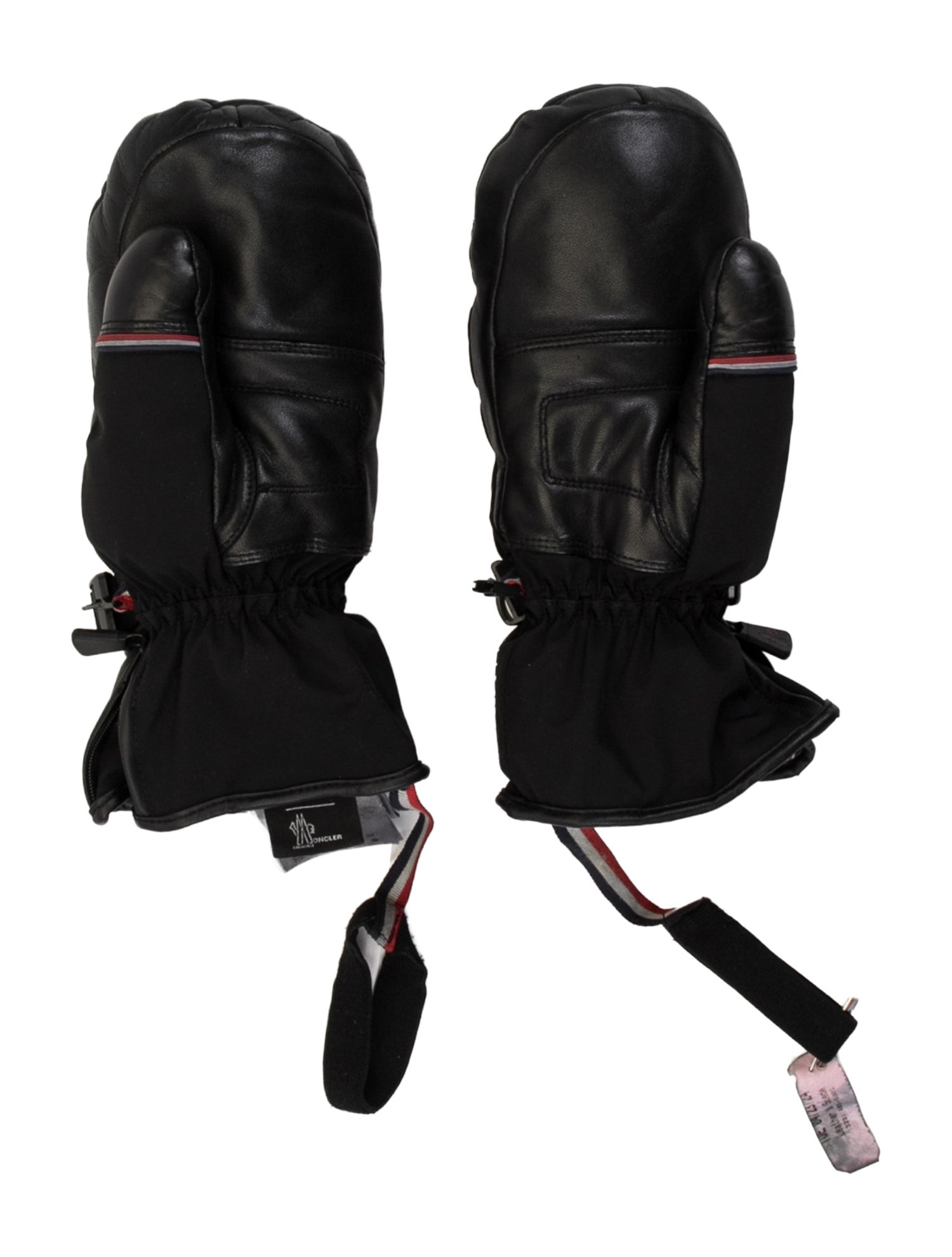 Moncler Black gloves with buckle closure