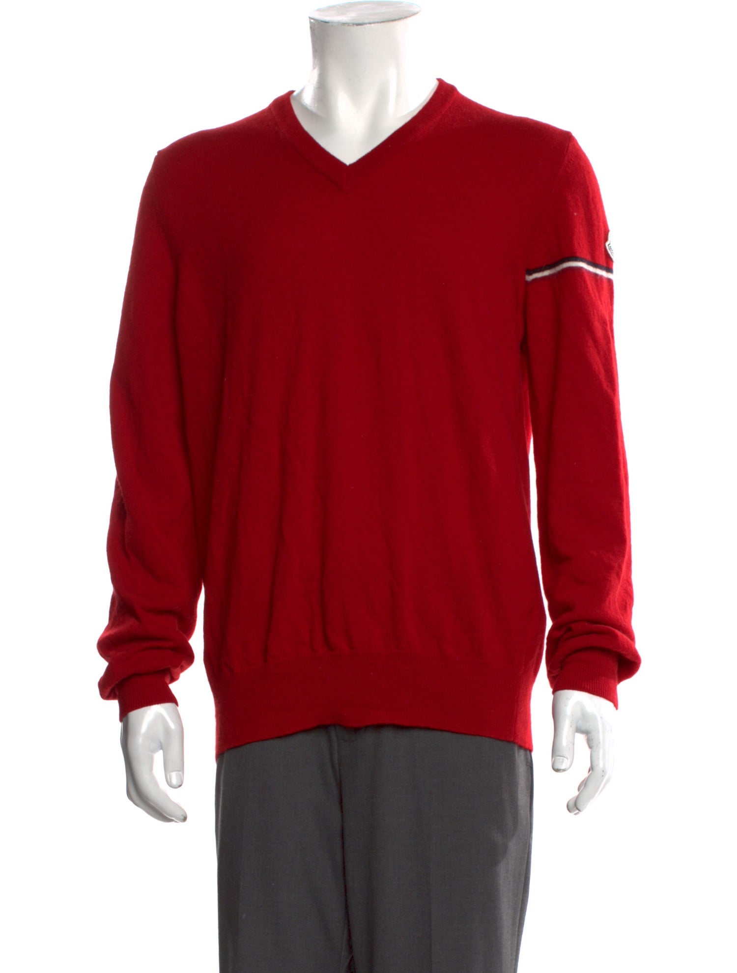 Moncler Virgin Wool V-Neck Pullover