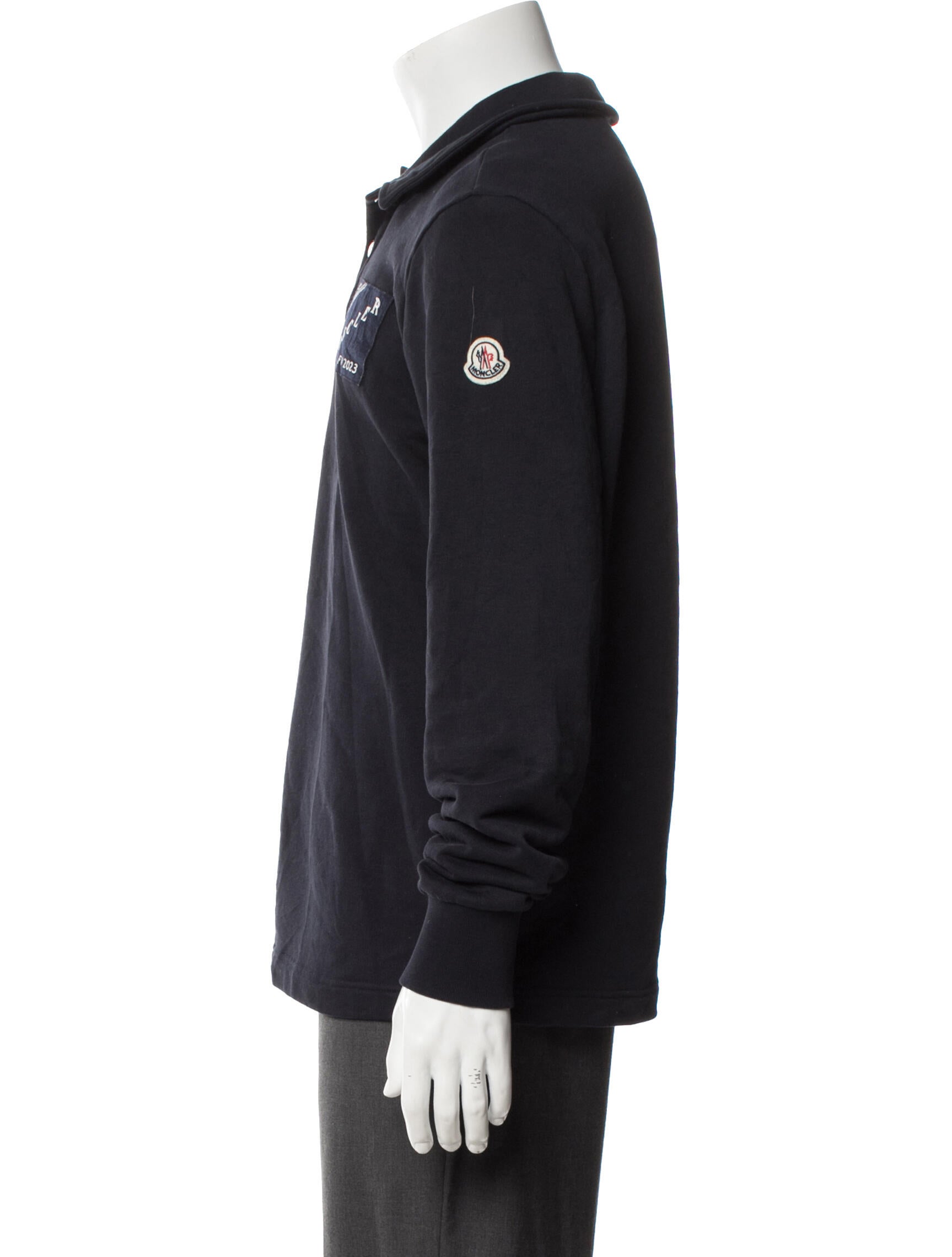 Moncler Signature Logo Collar Polo Shirt