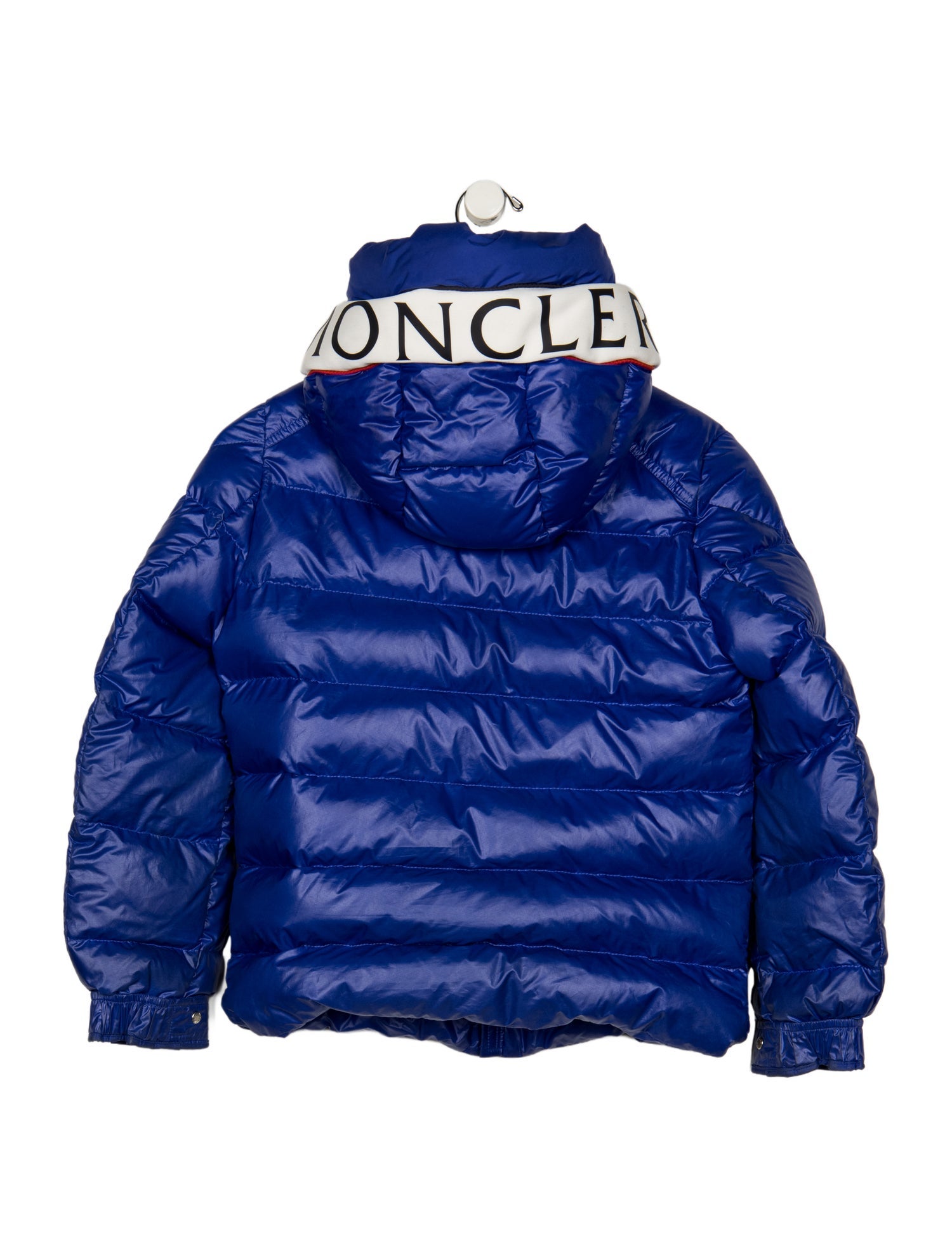 Moncler Blue puffer casual jacket with zip closure