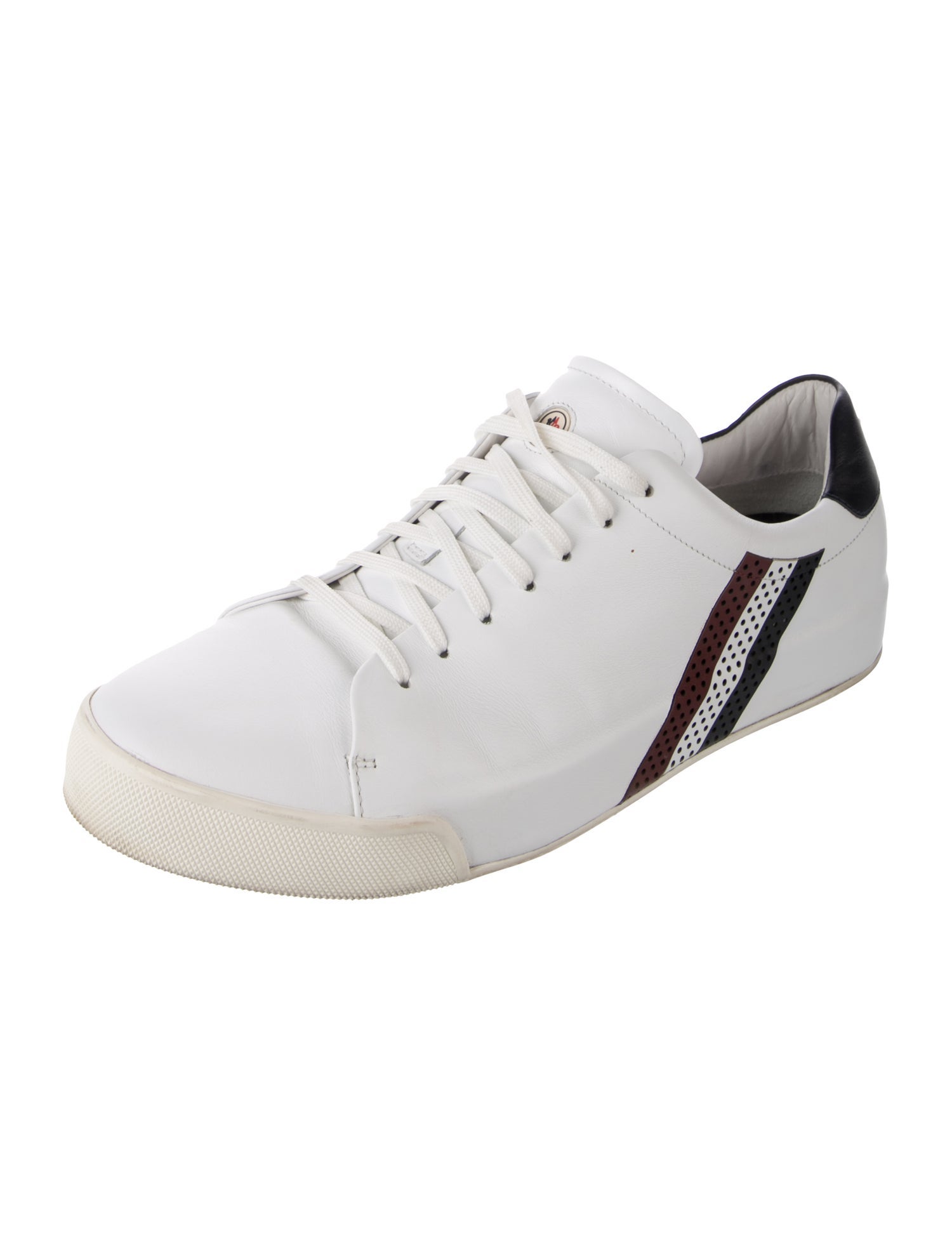 Moncler Leather Colorblock Pattern Sneakers