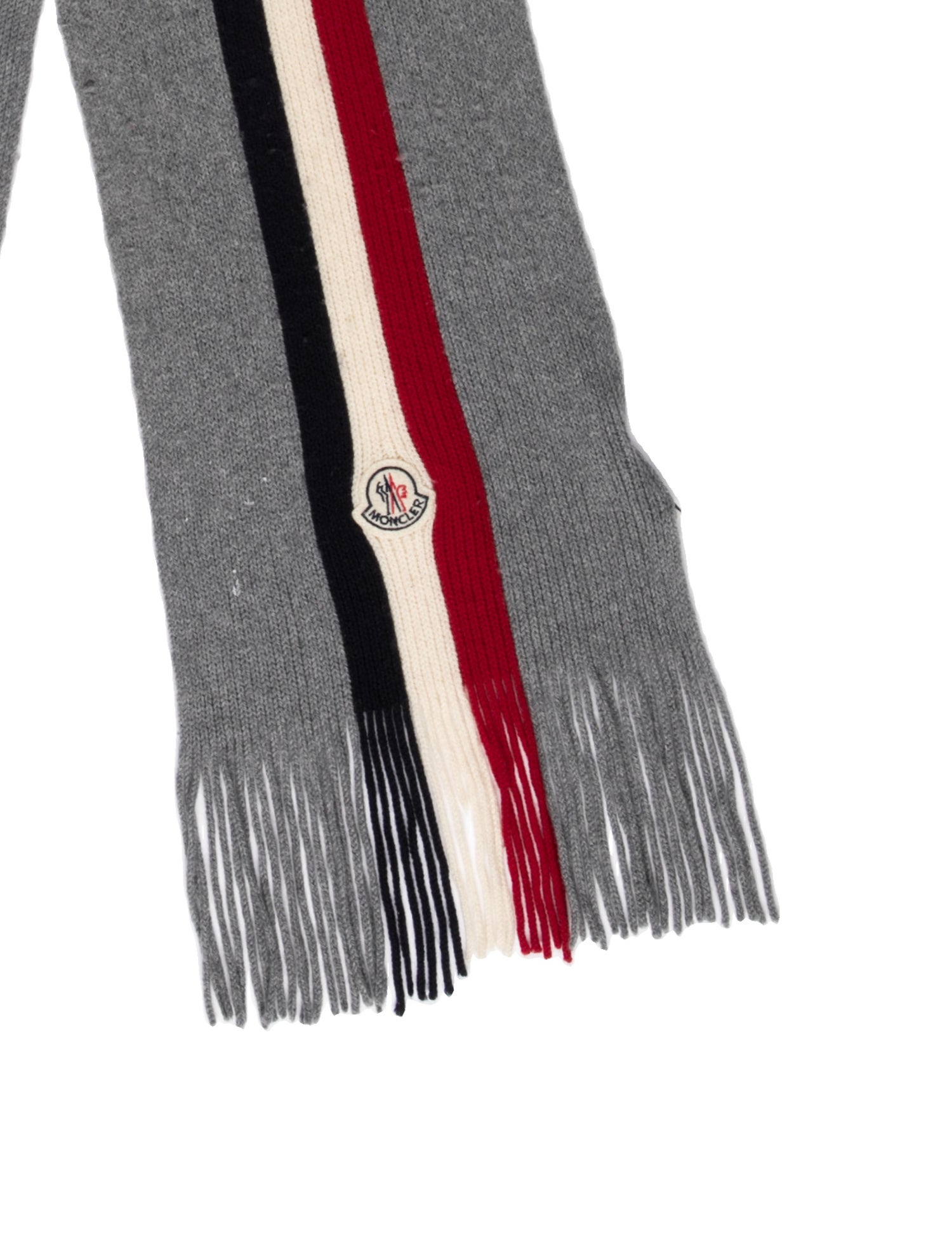 Moncler Virgin Wool Striped Scarf