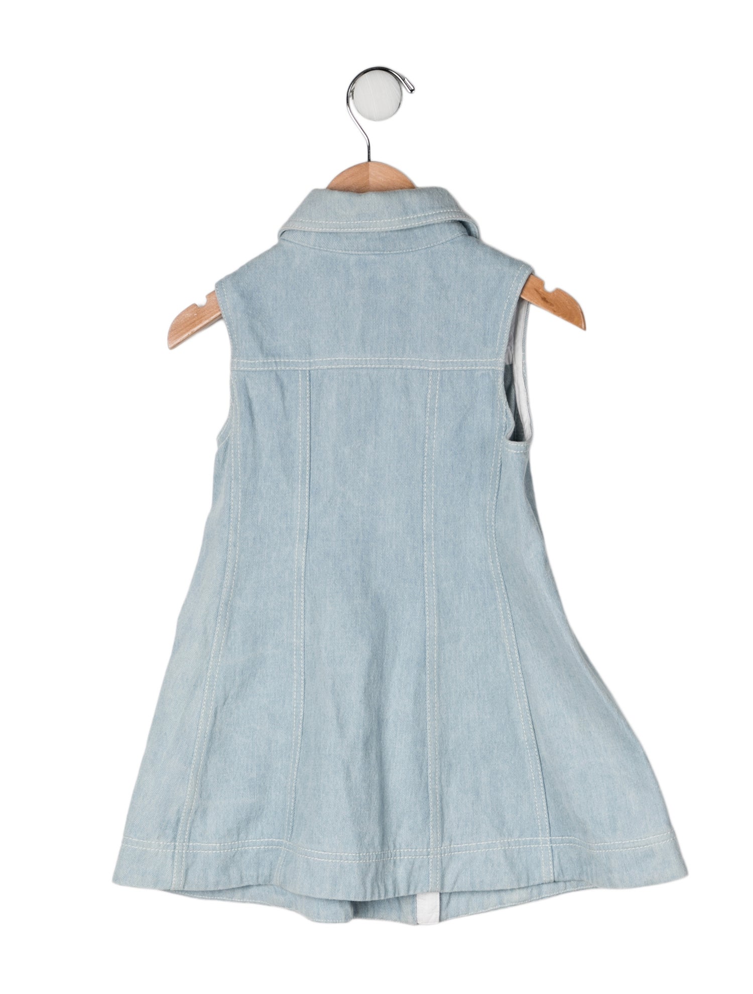 Moncler Toddler Girls' Denim Sleeveless Dress