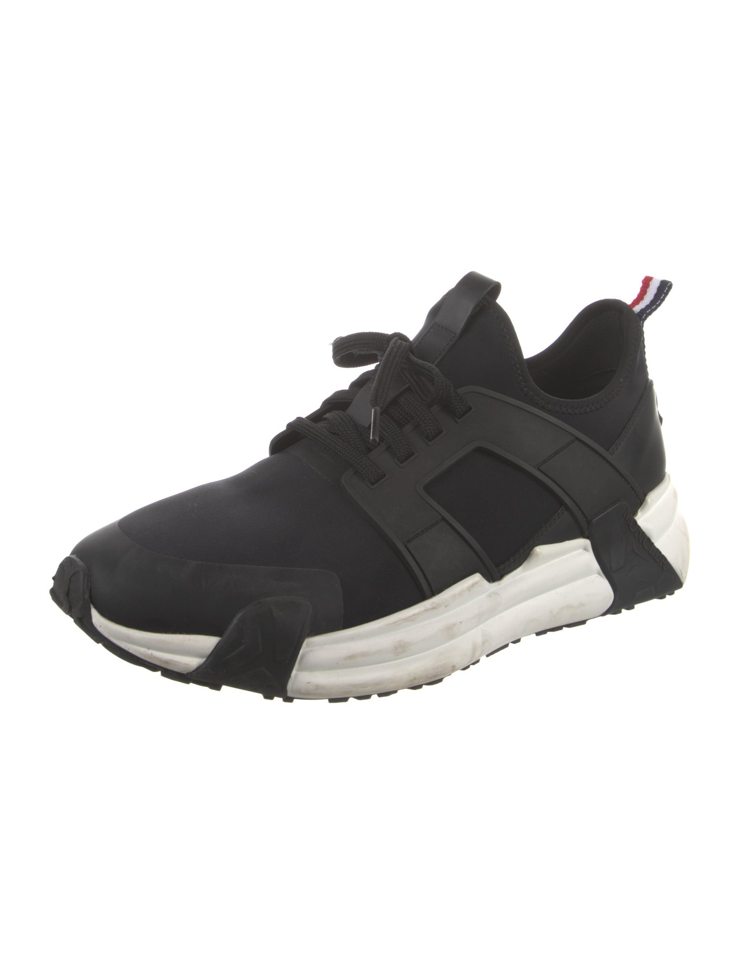 Moncler Nylon Colorblock Pattern Athletic Sneakers