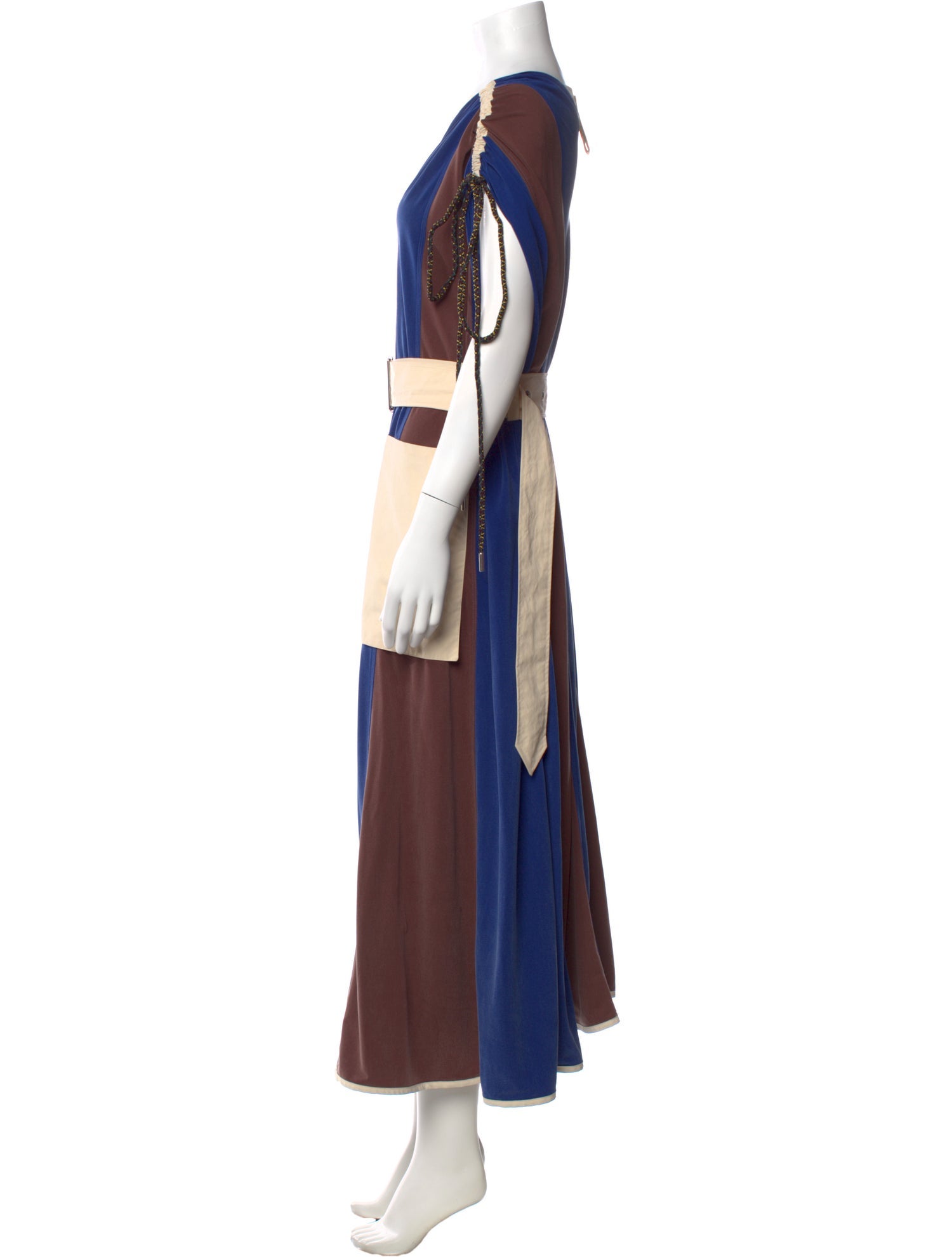 Moncler Colorblock Pattern Long Dress