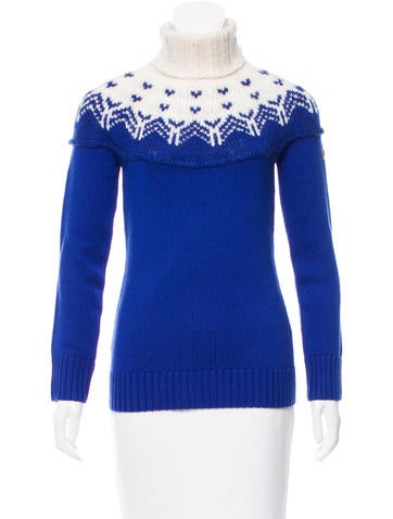 Moncler Wool Abstract Patterned Sweater - Clothing - MOC23862 | The