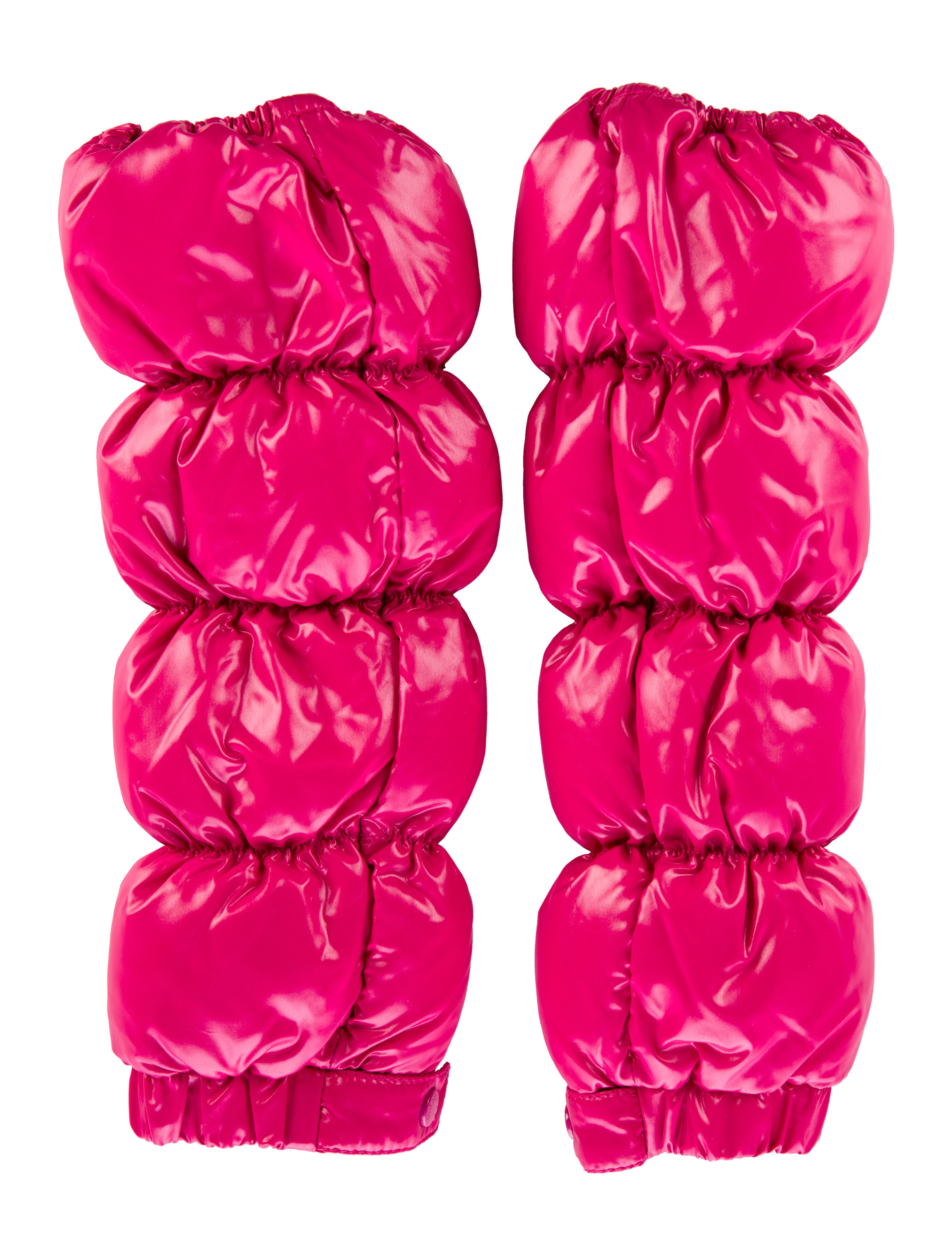 Moncler Puffer Arm Warmers - Pink Winter Accessories, Accessories