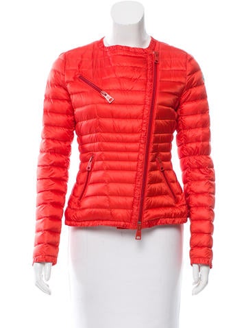 Moncler Ladis Quilted Biker Jacket
