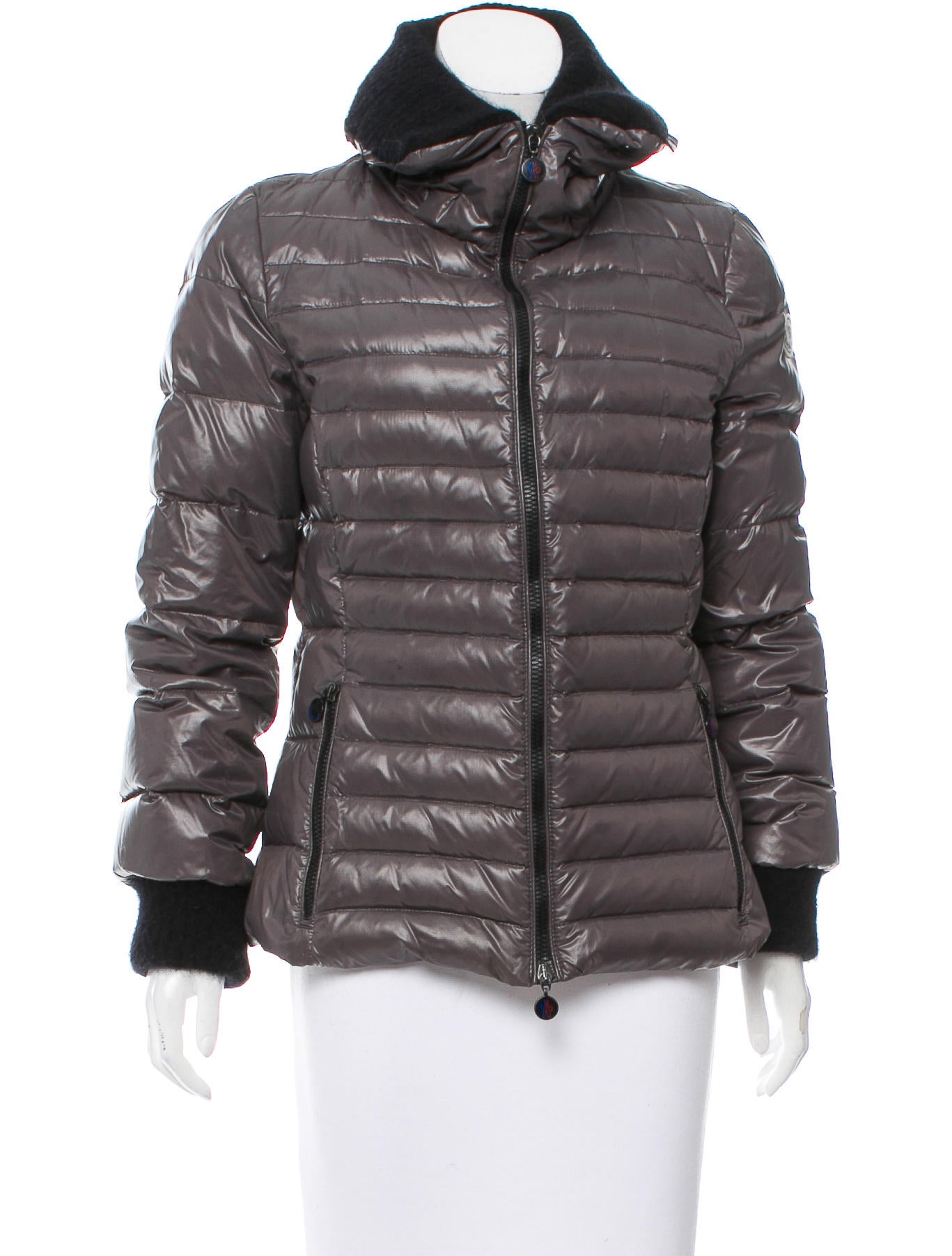 Moncler Lierre Puffer Jacket - Grey Jackets, Clothing - MOC26090  