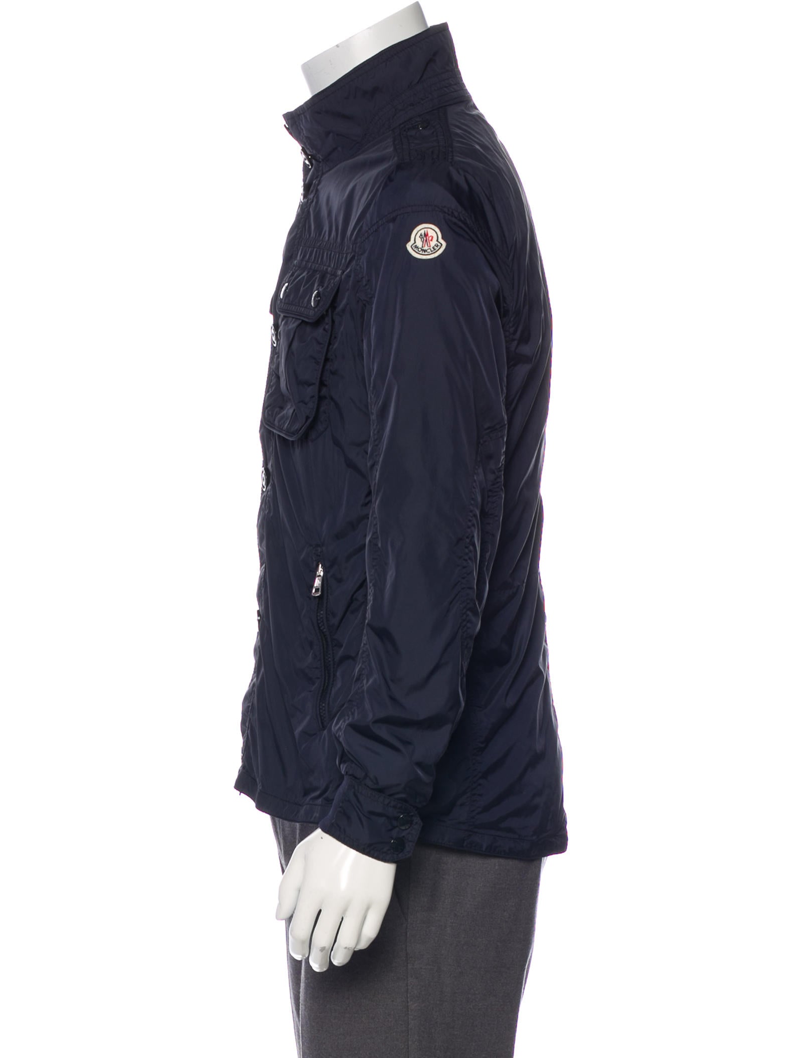 Moncler Mate Giubbotto Windbreaker Jacket - Blue Outerwear