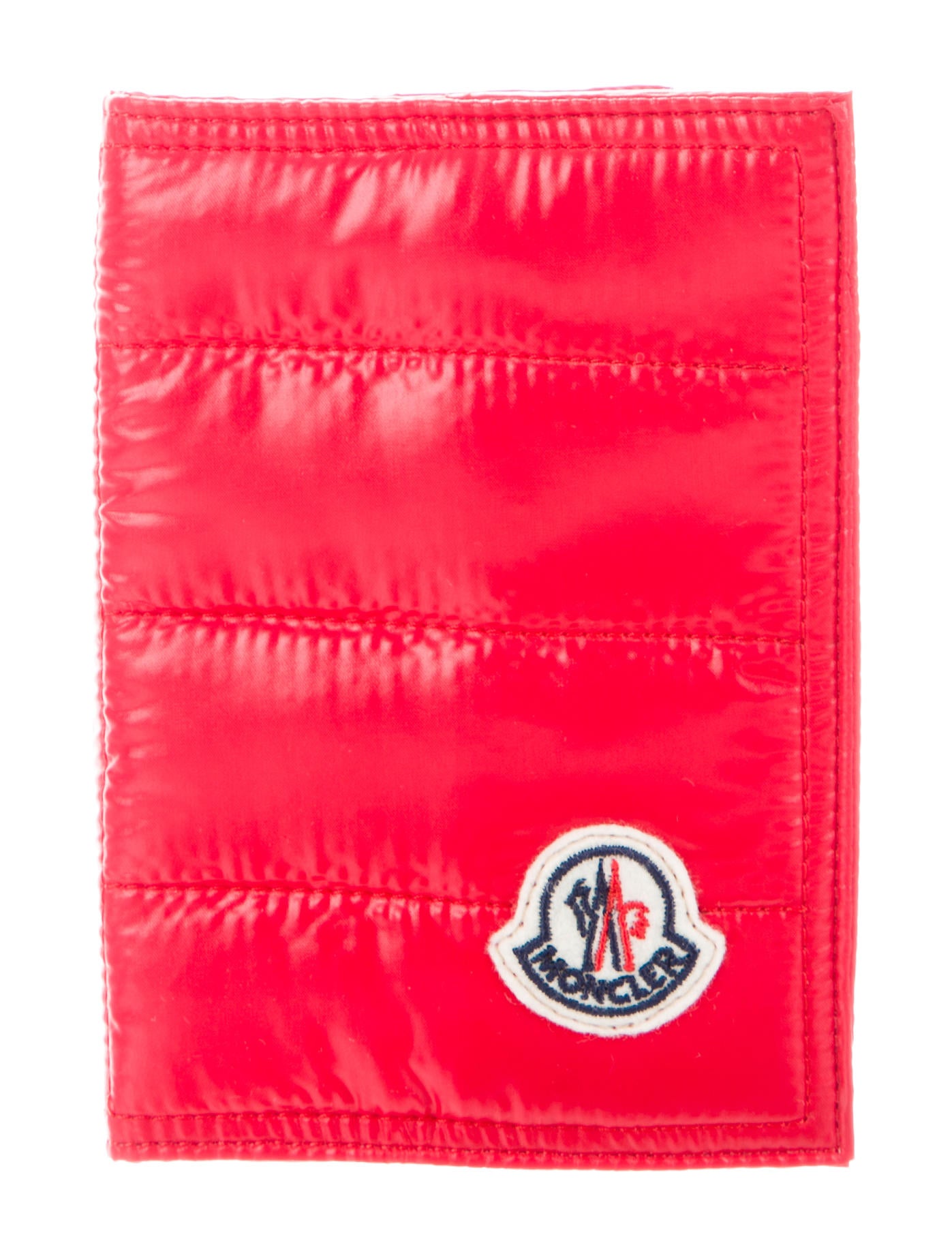 MONCLER ケース レッド　非売品 Moncler Quilted Passport Holder - Red Wallets, Accessories