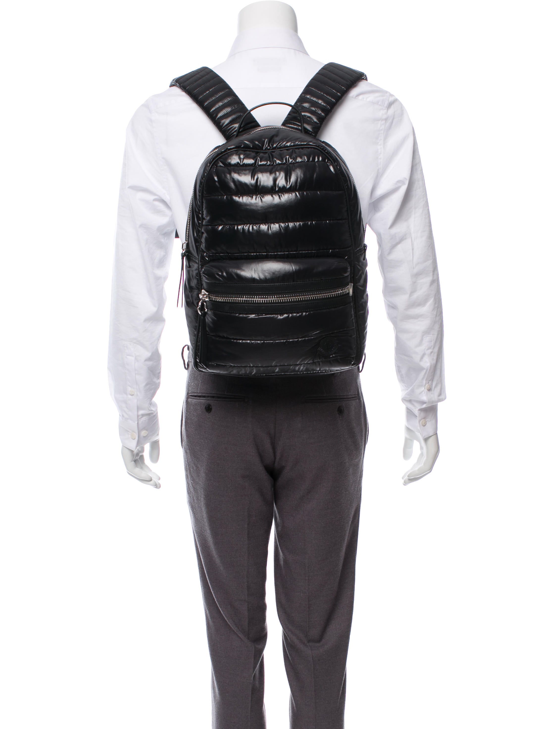 Moncler New George Zaino Puffer Backpack w/ Tags - Black Backpacks 