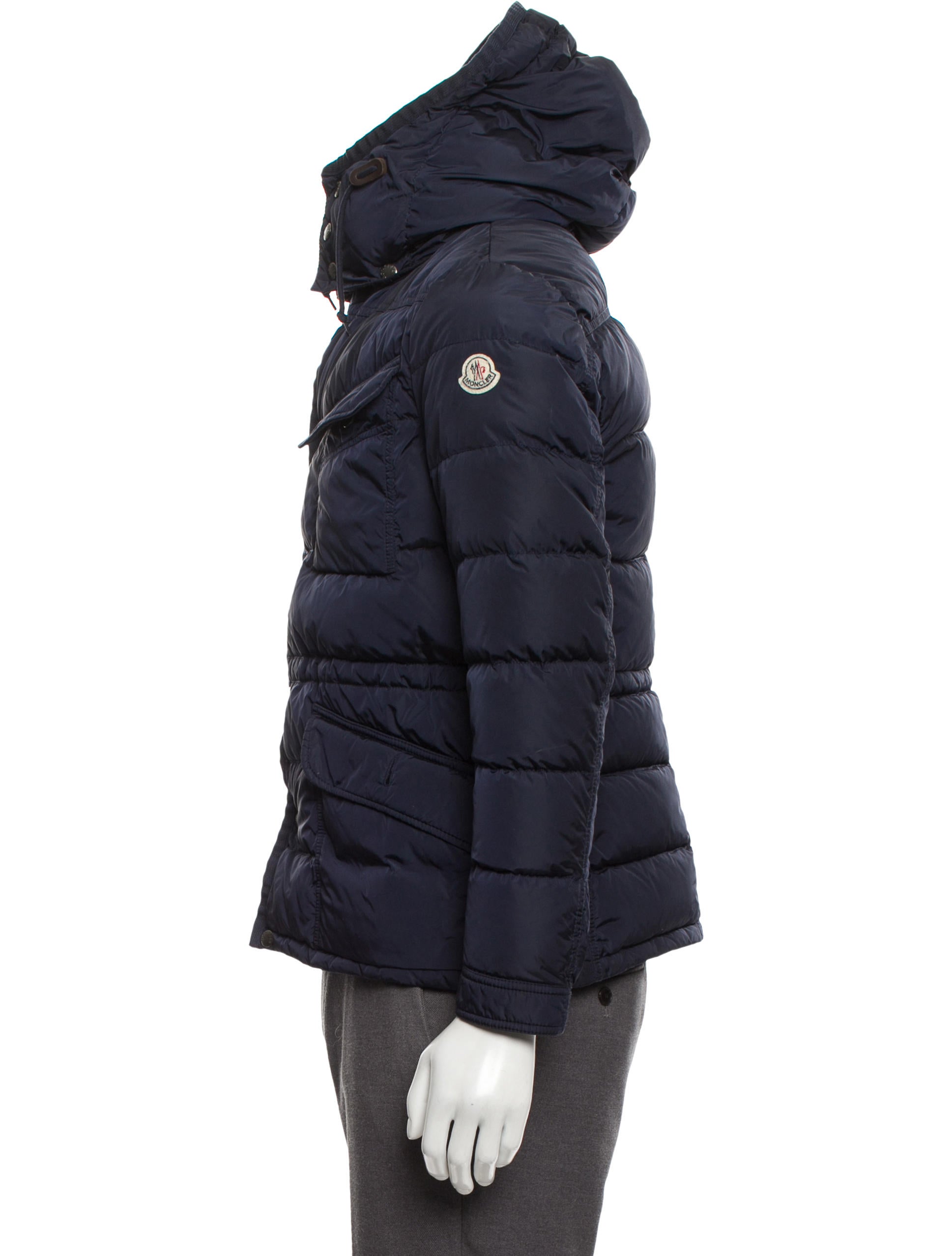 Moncler Millais Hooded Jacket - Blue Outerwear, Clothing