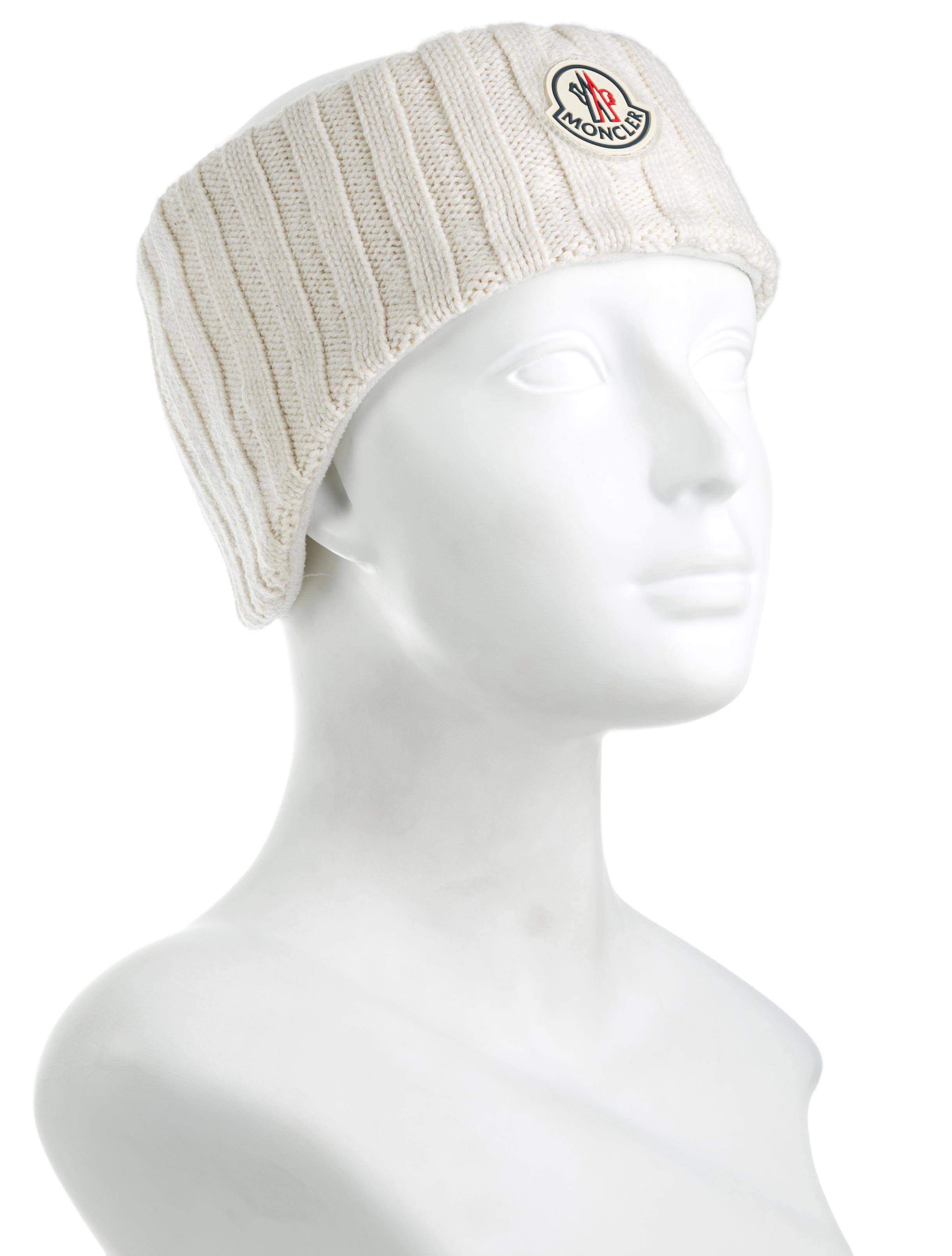 Moncler Wool Knit Headband - Neutrals Hair Accessories