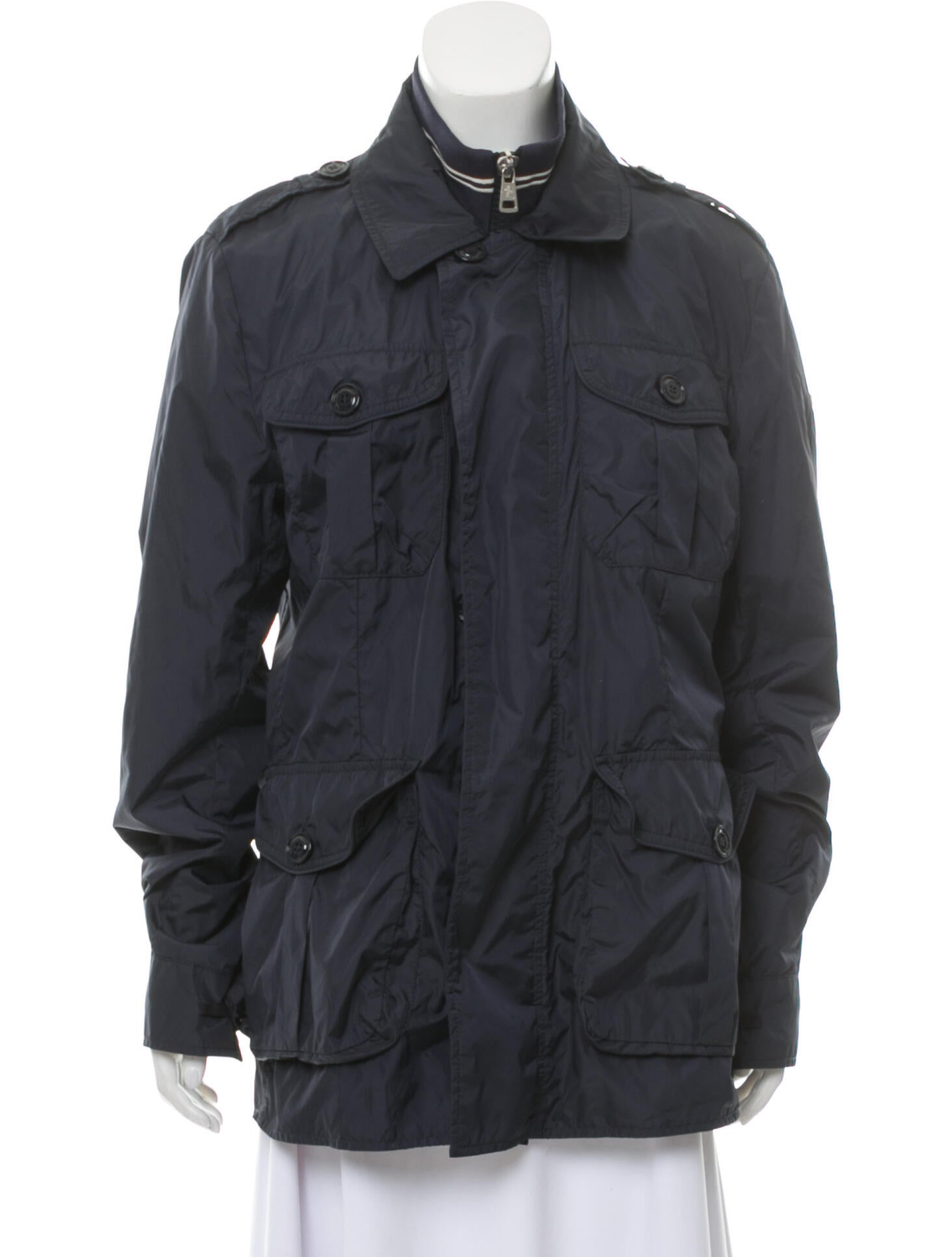 Moncler Lightweight ZipUp Jacket Clothing MOC47179 The RealReal