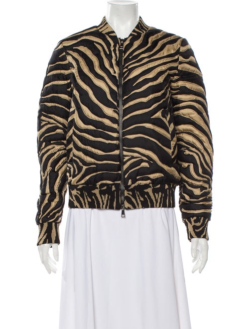 Moncler Zebra Silk Bomber Jacket