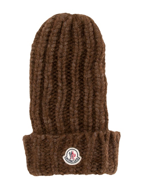 Moncler Mohair Knit Beanie w/ Tags Brown
