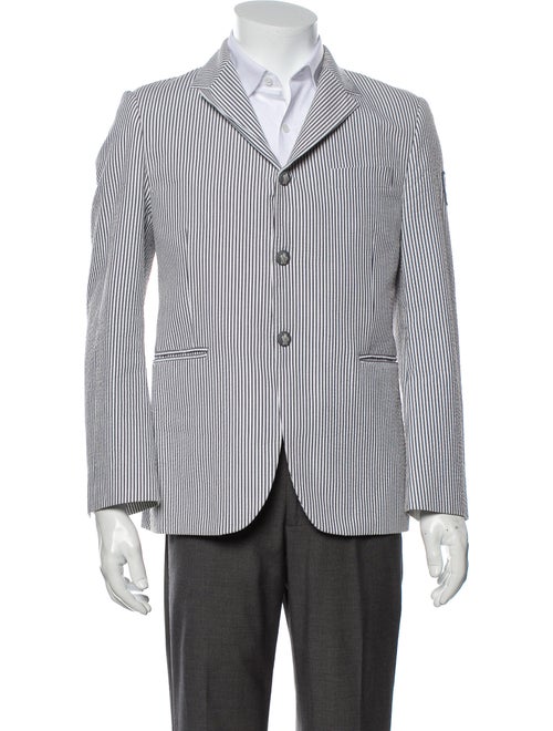 Moncler Striped Sport Coat White