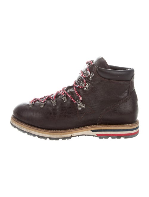 Moncler Leather Hiking Boots Brown