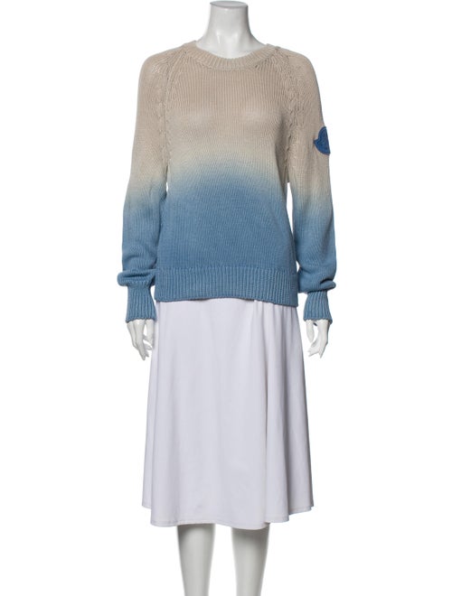 Moncler Tie-Dye Print Crew Neck Sweater