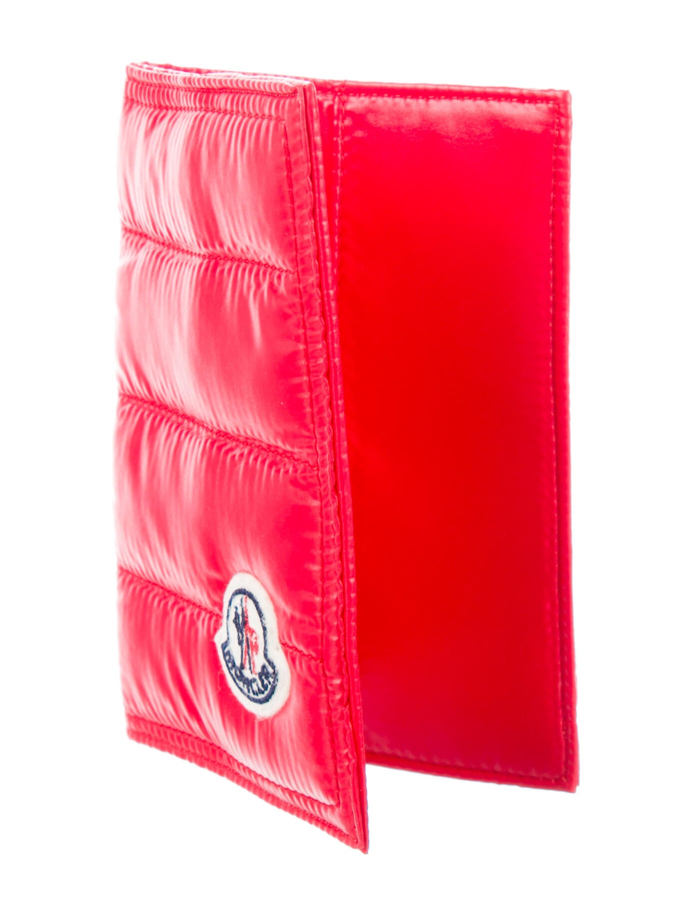 MONCLER ケース レッド　非売品 Moncler Nylon Graphic Print Card Holder - Red Wallets, Accessories