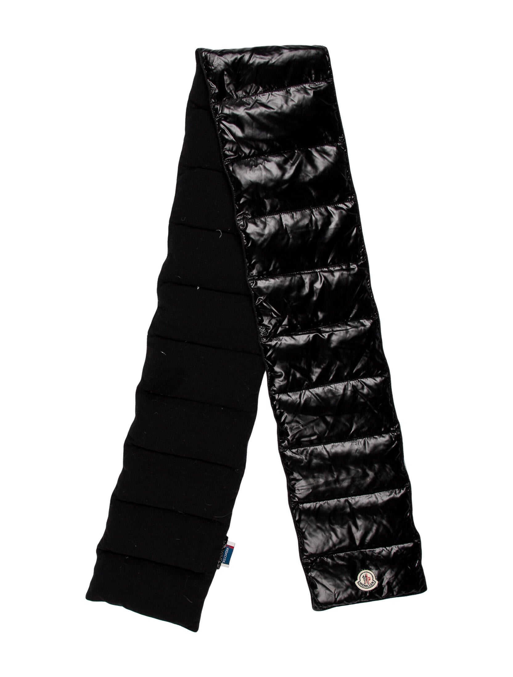 Moncler Nylon Scarf Black Scarves and Shawls, Accessories MOC93655