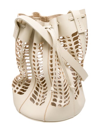 Modern Weaving Leather Bucket Bag