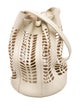 Modern Weaving Leather Bucket Bag