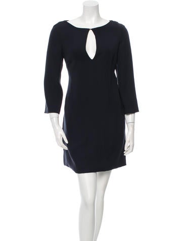 Monique Lhuillier Silk Shift Dress